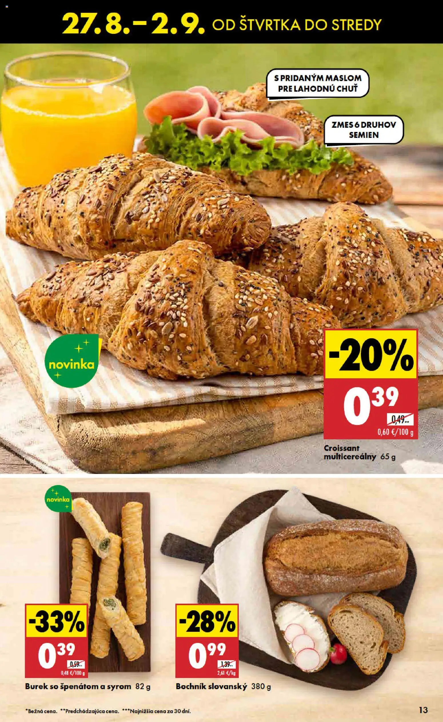 Nové Biedronka akcie – leták je platný od 27.08.2026 | Strana: 13 | Produkty: Croissant