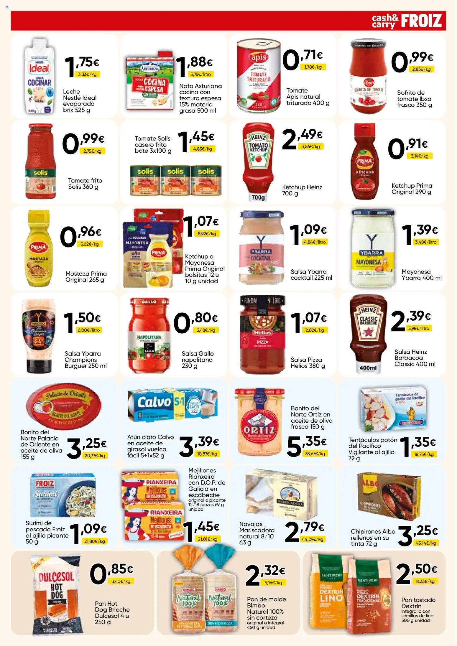 Froiz - Folleto Cash │ válido desde el 23/07/2026 | Página: 3 | Productos: Pan, Aceite de oliva, Pan de molde, Cocina