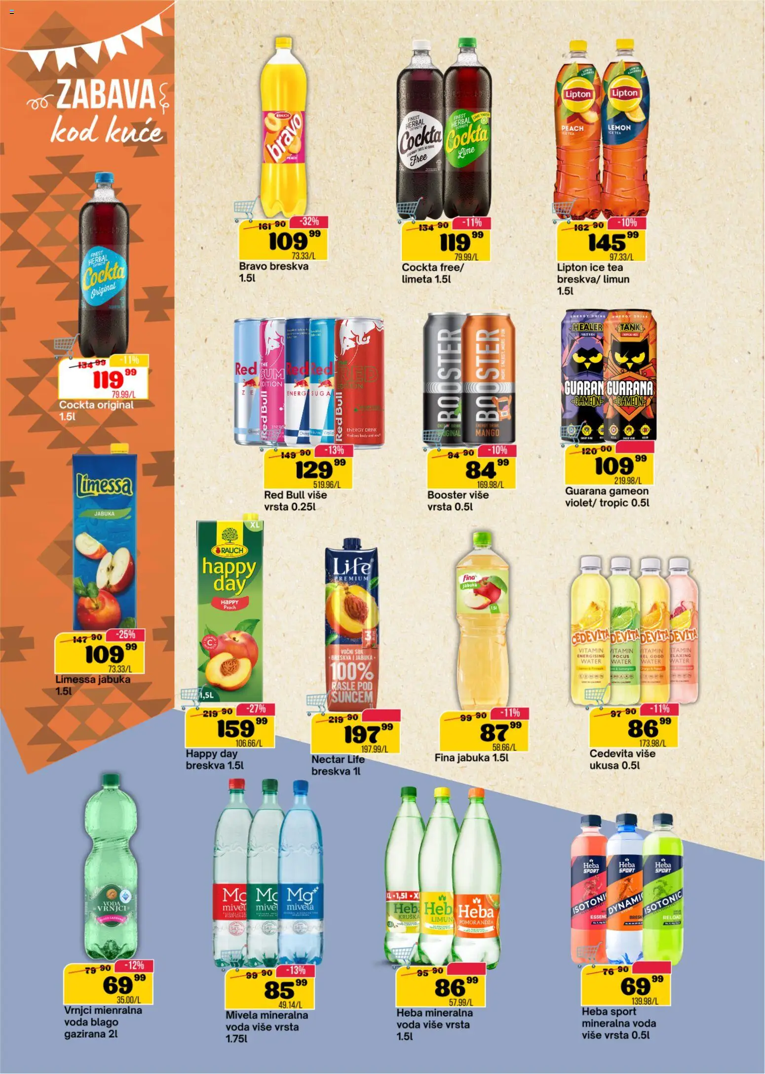 Senta Promet katalog - važi od 23.09.2026 | Strana: 12 | Proizvode: Mango, Voda, Guarana, Red Bull