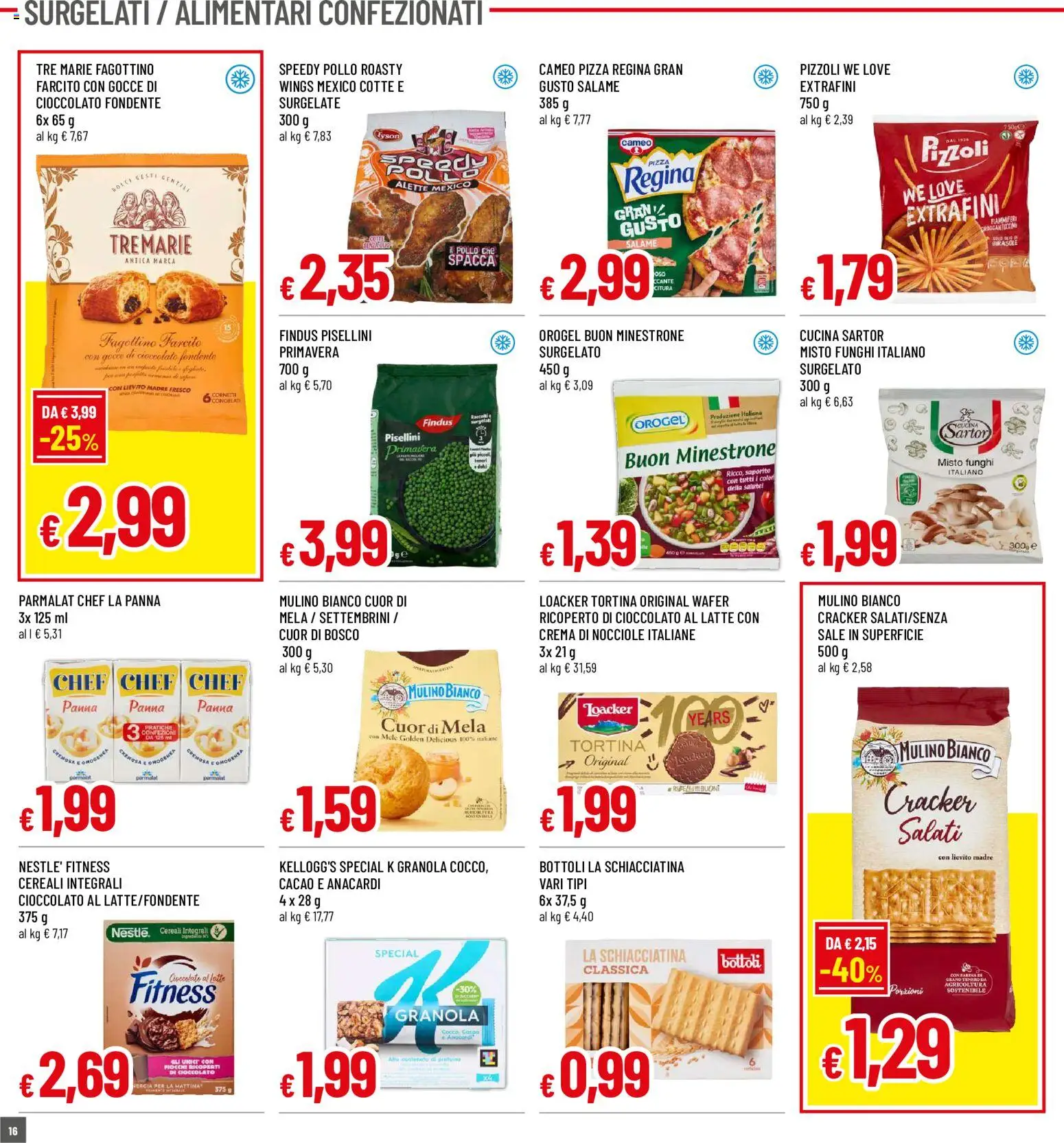 Volantino Galassia del 29/10/2026 | Pagina: 16 | Prodotti: Minestrone, Salame, Mele, Latte