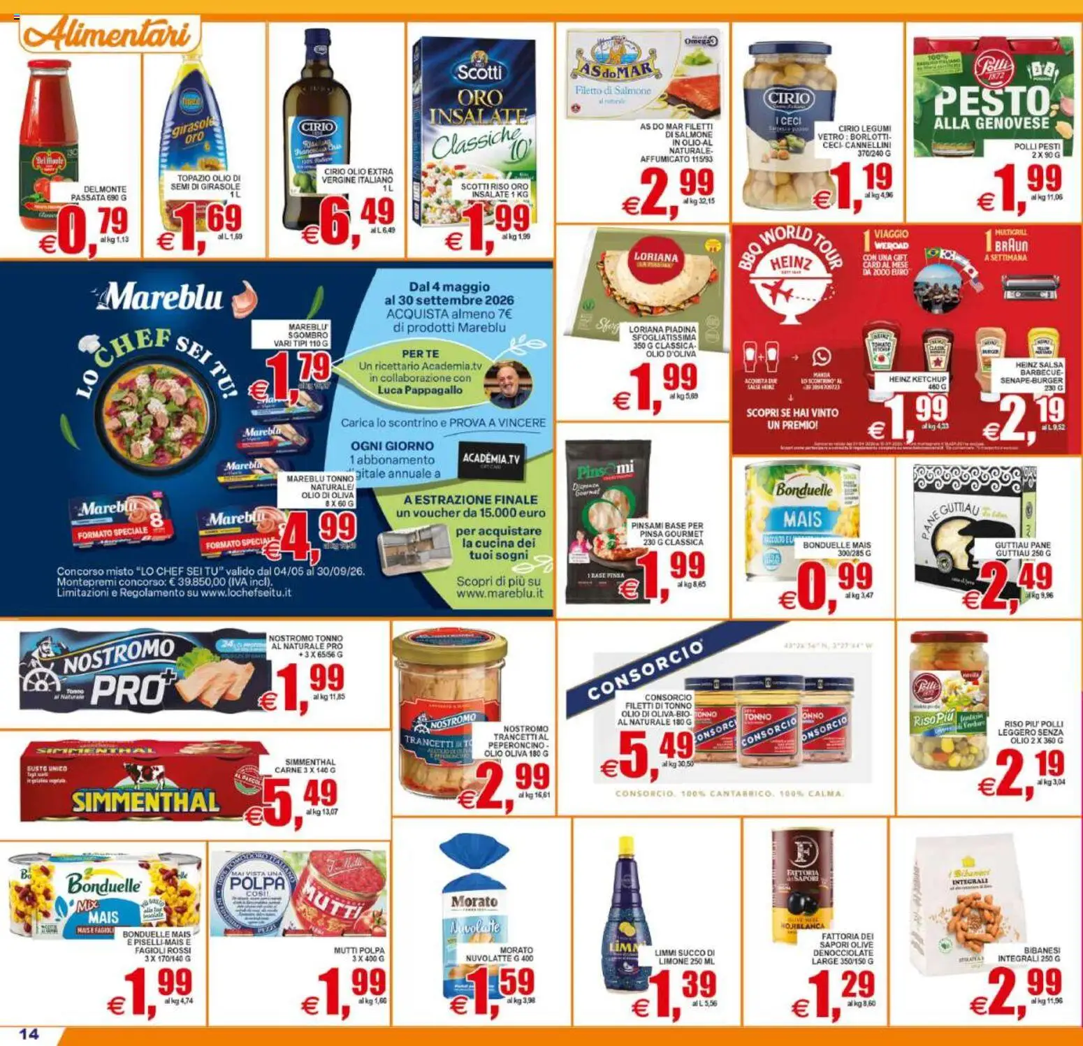 Volantino Pewex del 12/08/2026 | Pagina: 14 | Prodotti: Limone, Olive, Piadina, Olio di semi di girasole