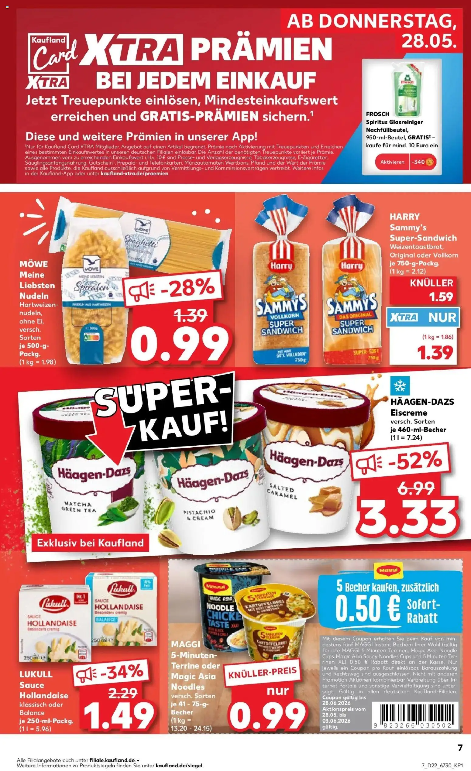 Kaufland Prospekt Parchim – gültig ab 26.05.2026 | Seite: 12 | Produkte: Maggi, Eiscreme, Pasta, Nudeln