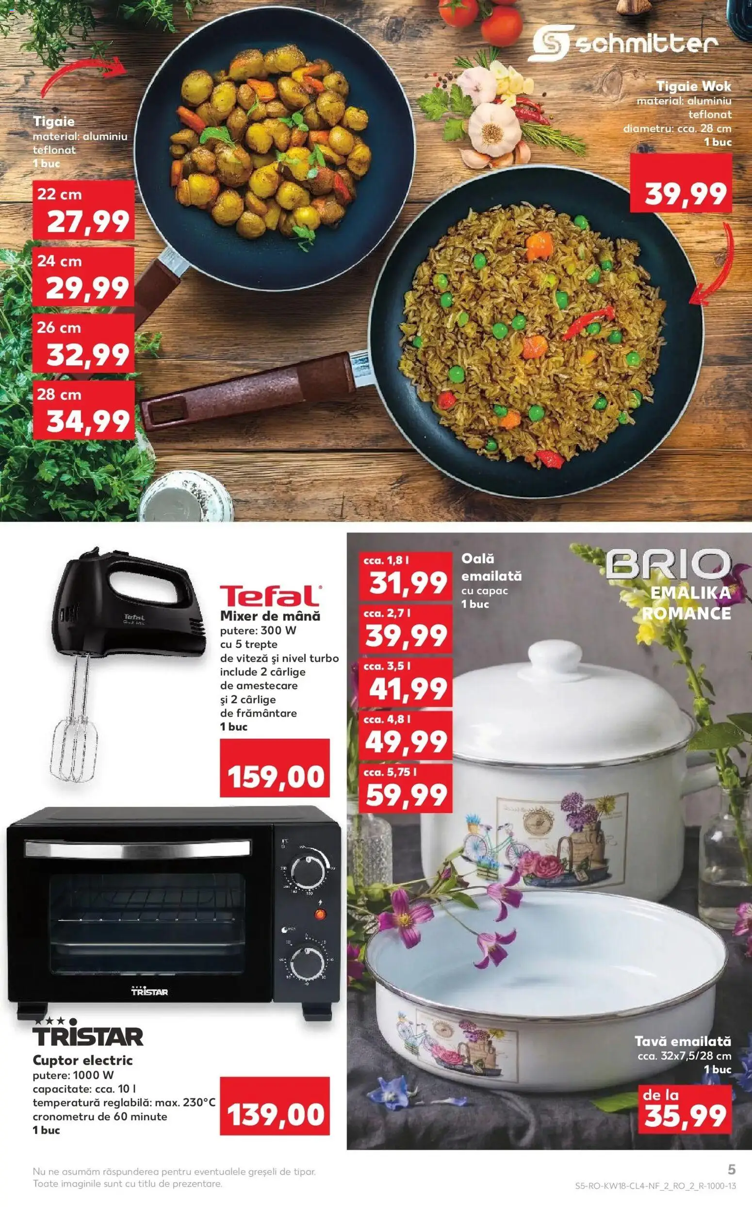 Noul catalog Kaufland – valabil de la 29.04.2026 | Pagină: 5 | Produse: Cuptor, Tigaie, Oală, Mixer