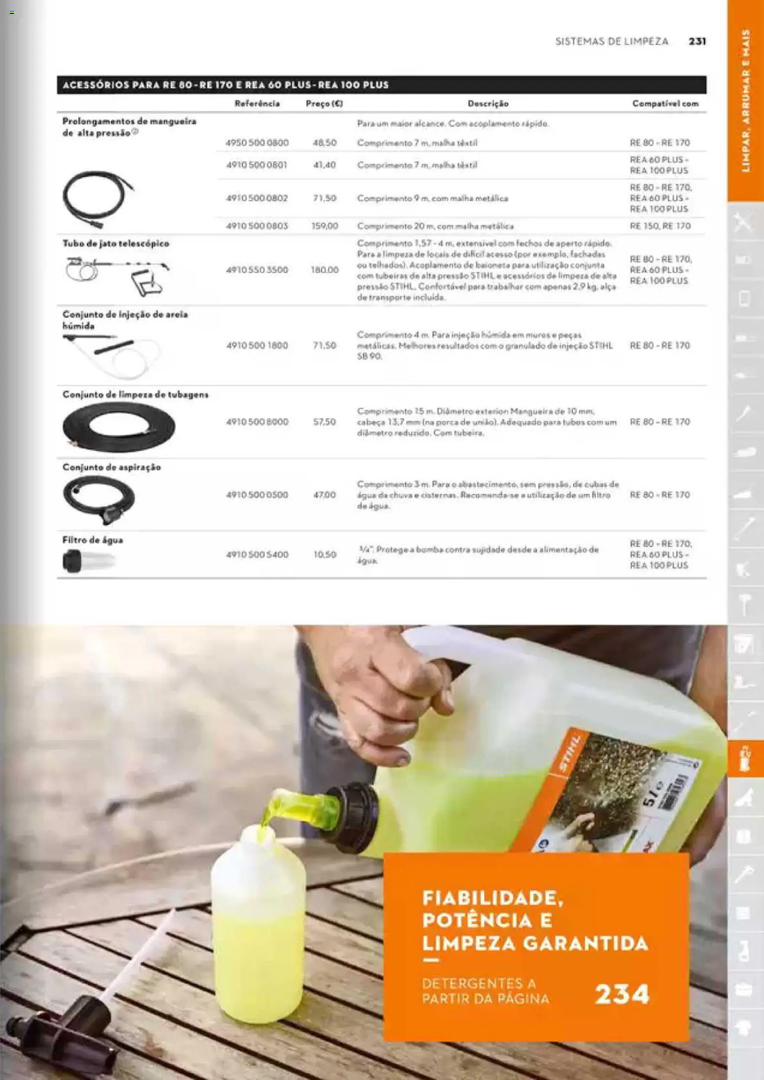 Stihl Catálogo │ válido de 07/09/2026 | Página: 231 | Produtos: Agua, Filtro de água, Areia, Mangueira
