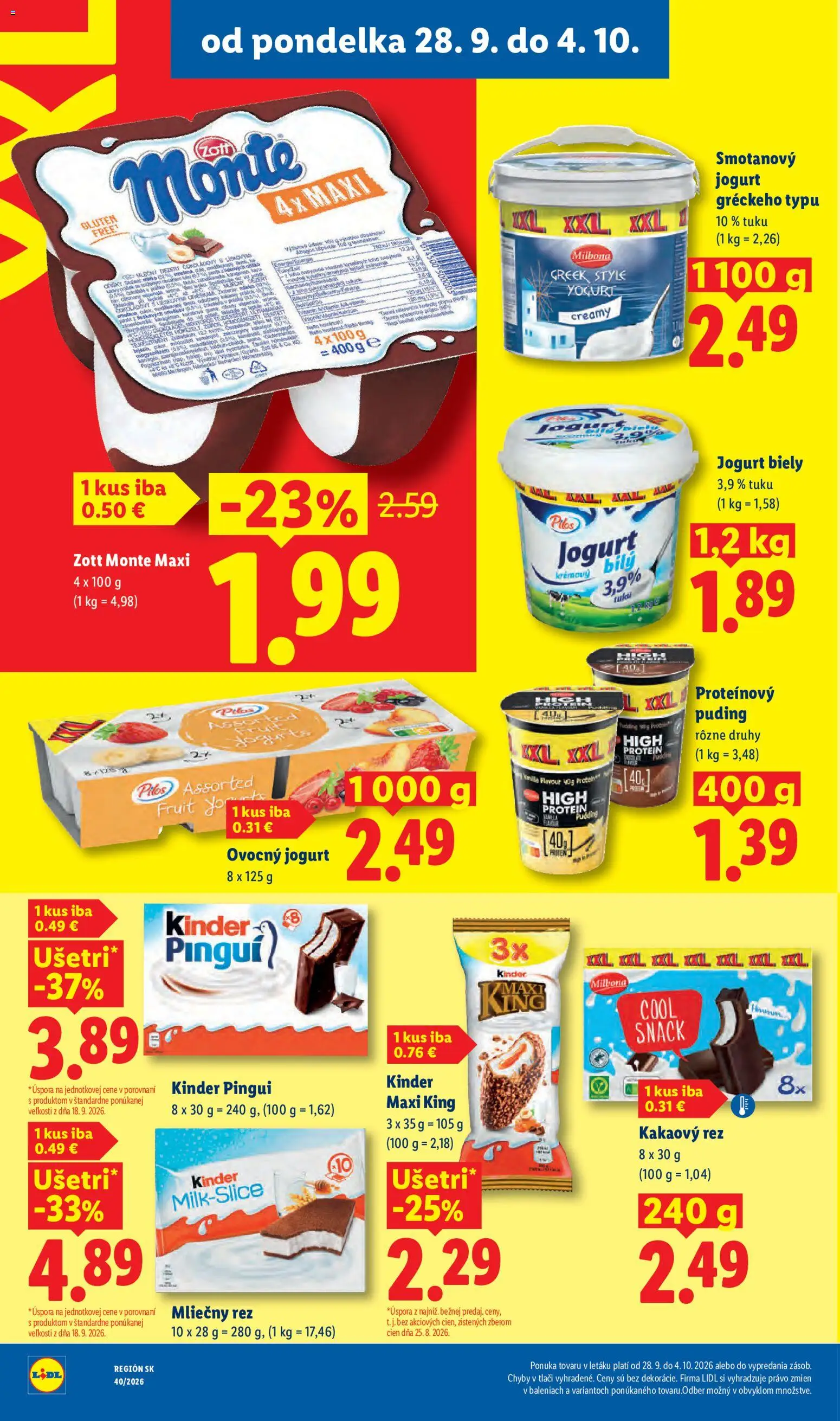 Nové Lidl akcie – leták je platný od 28.09.2026 | Strana: 28