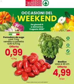 Anteprima del volantino Eurospar volantino Weekend valido a partire dal 06/08/2026