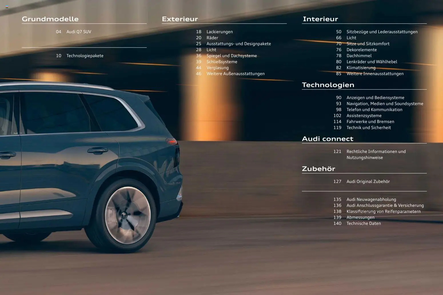 Audi Q7 – gültig ab 23.06.2026 | Seite: 3 | Produkte: Spiegel, Telefon