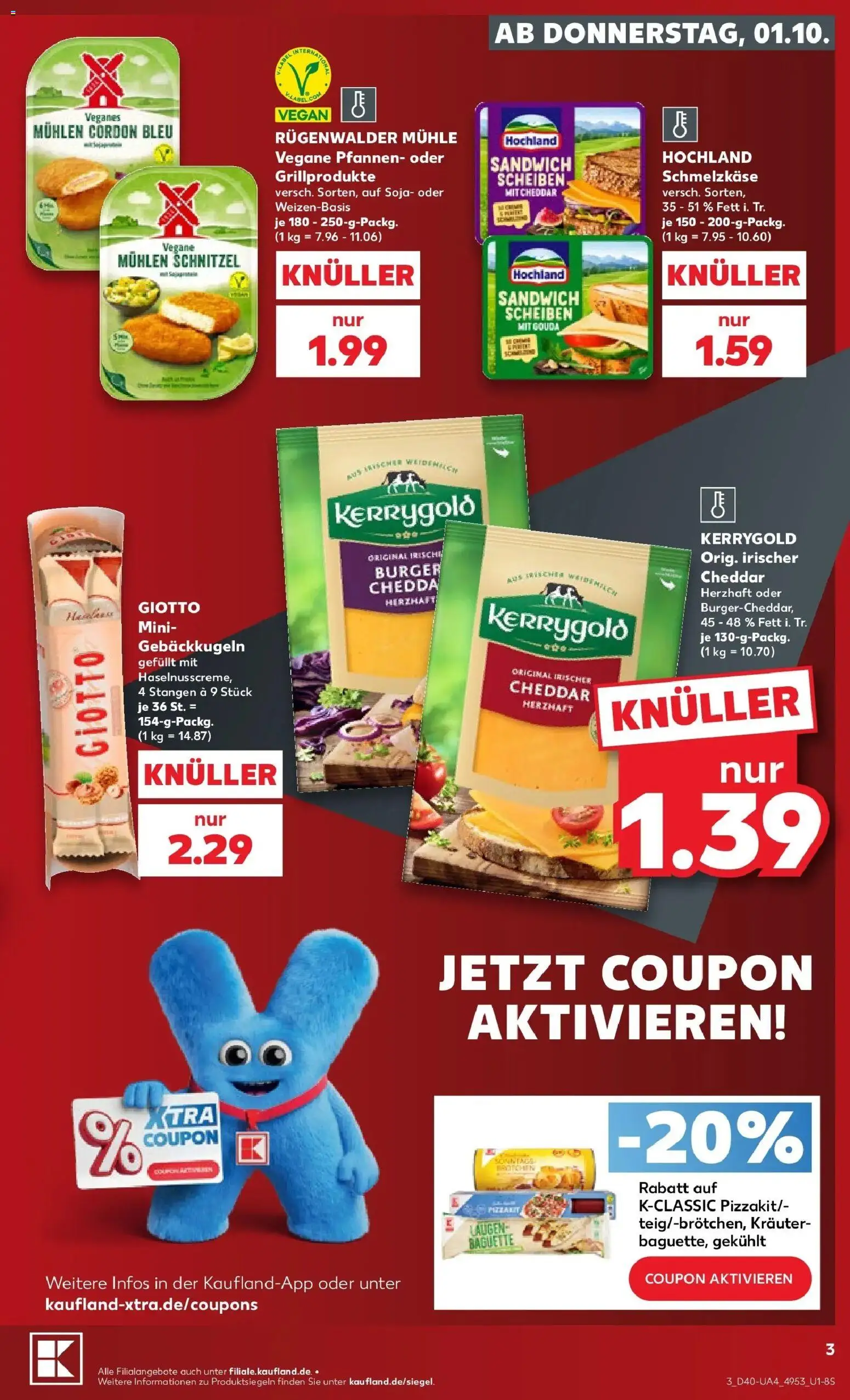 Prospekt Kaufland ab 28.09.2026 » Angebote Online zum Blättern | Seite: 13 | Produkte: Mühle, Gouda, Burger, Baguette