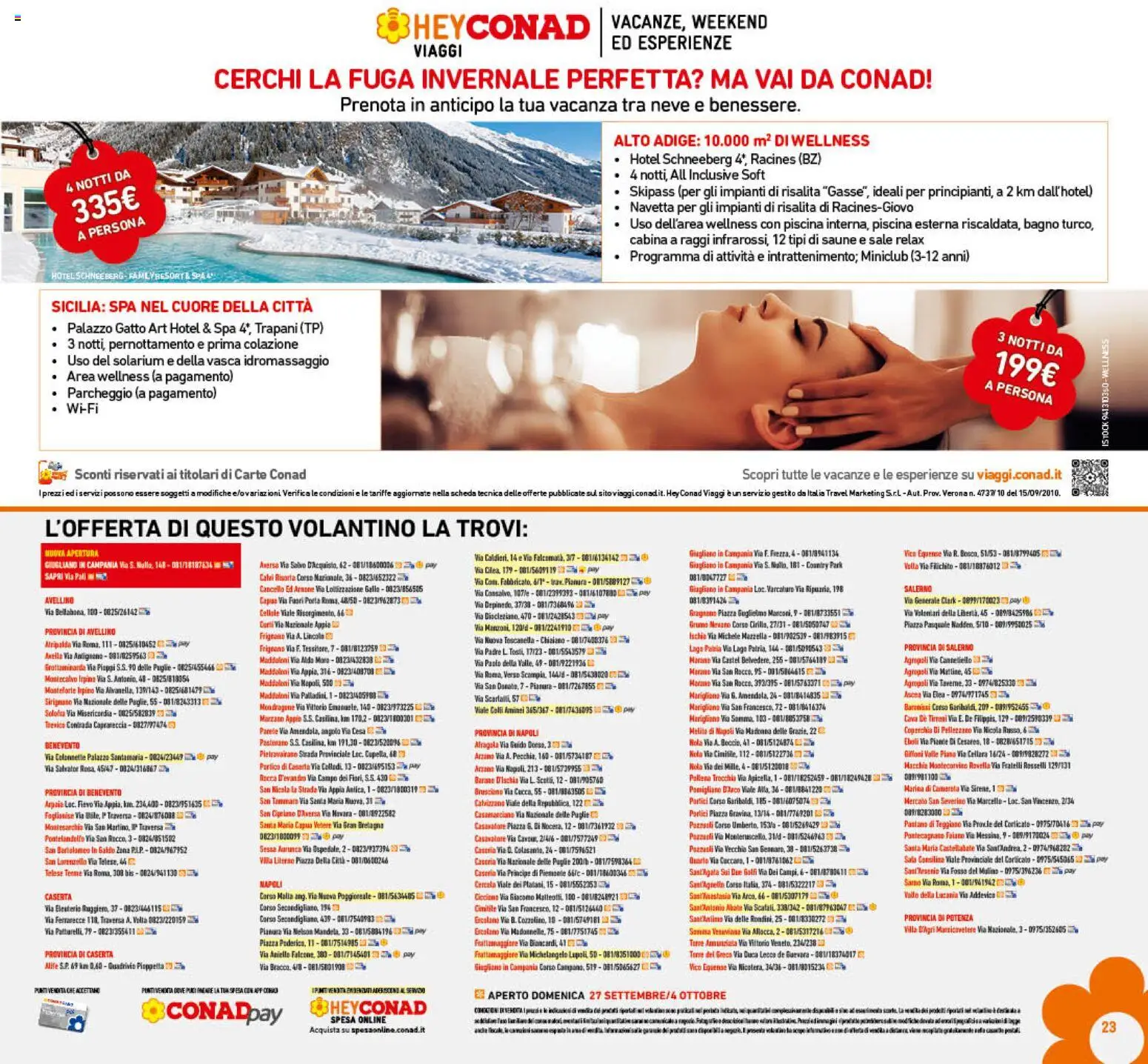 Volantino Conad del 23/09/2026 | Pagina: 23 | Prodotti: Porta, Sale, Piscina, Bagno