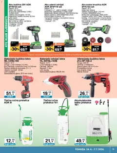 KTC Katalog tehnike i posuđa - Pregled kataloga iz trgovine KTC, vrijedi od 24.06.2026 | Stranica: 19 | Proizvodi: Baterija, Svjetiljka, Aku bušilica, Odvijač