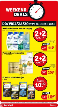 Kruidvat folder week 37 - Voorbeeld van een folder van Kruidvat, geldig van 08/09/2026 | Pagina: 62 | Producten: Head & Shoulders, Conditioner, Masker, Kan