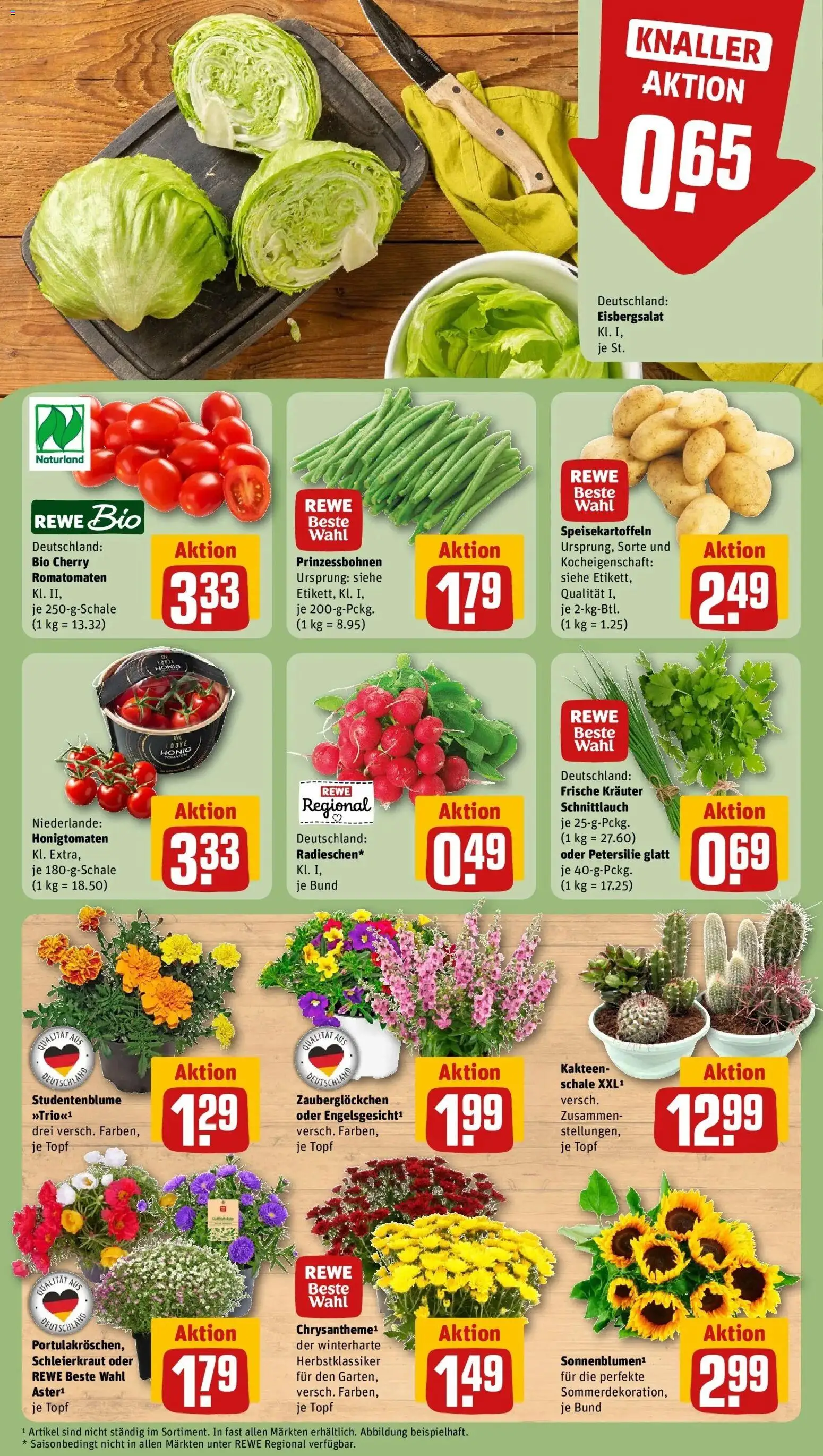 Rewe Prospekt Pfullingen – gültig ab 05.07.2026 | Seite: 7 | Produkte: Eisbergsalat, Petersilie