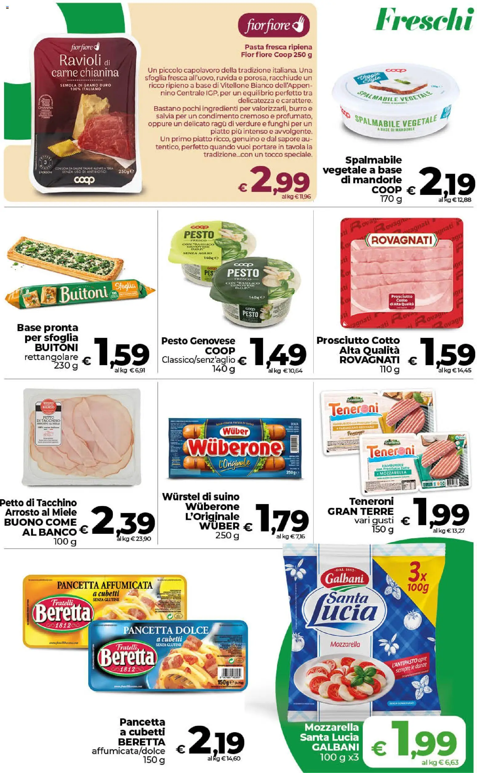 Volantino COOP del 13/10/2026 | Pagina: 6 | Prodotti: Senza glutine, Pancetta, Verdure, Pesto