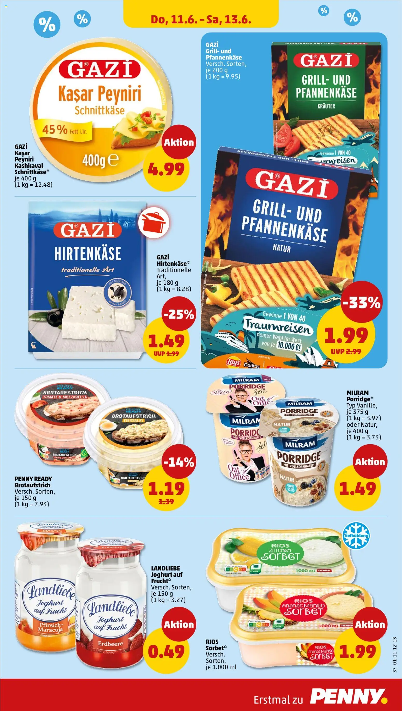 Penny Prospekt – gültig ab 08.06.2026 | Seite: 39 | Produkte: Grill, Joghurt, Mango, Pfirsich