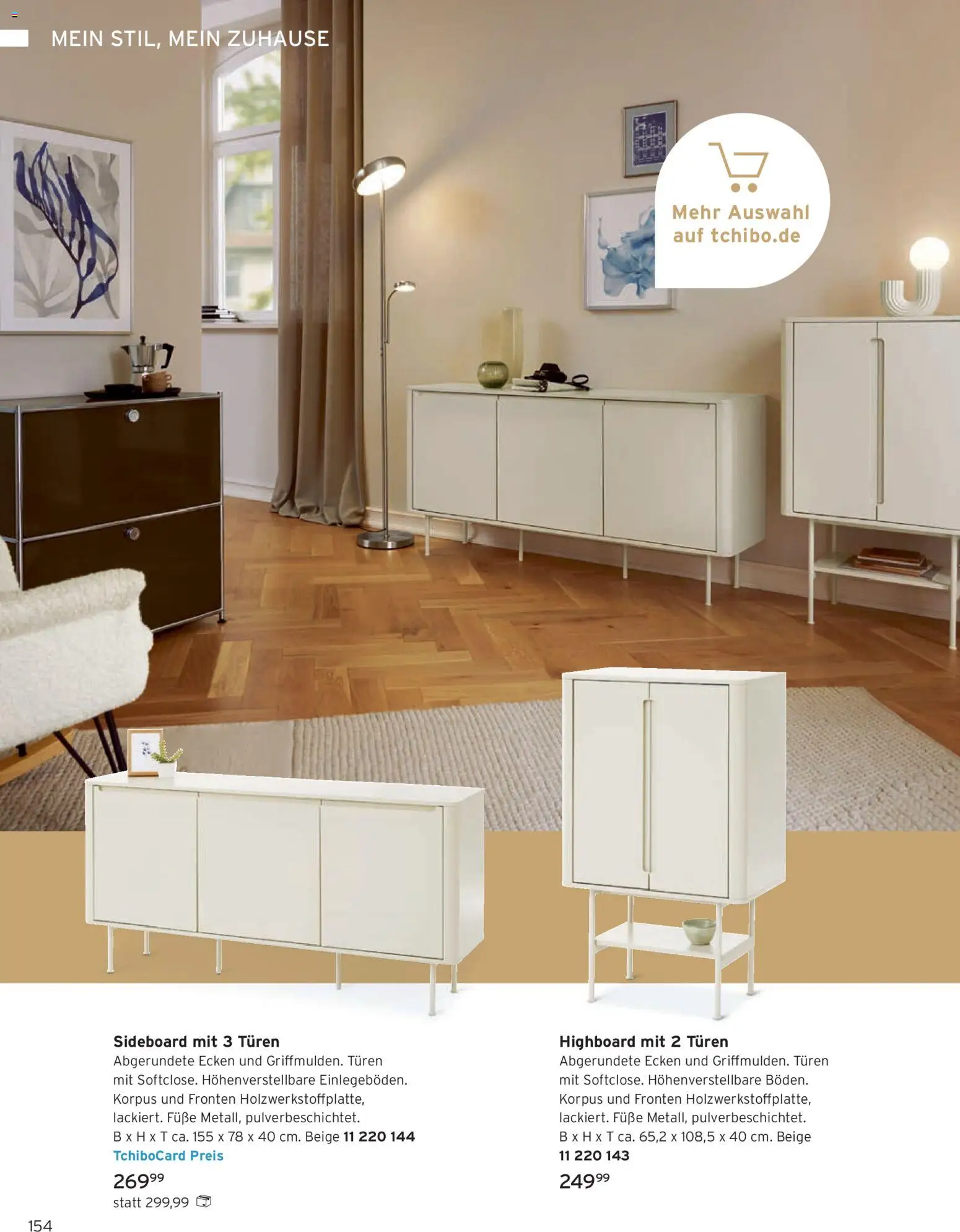Angebote Tchibo – gültig ab 08.10.2026 | Seite: 154 | Produkte: Sideboard, HIghboard