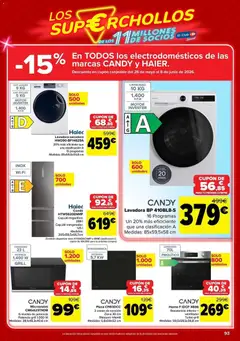 Vista previa Carrefour folleto válido desde el 12.05.2026 | Página: 93 | Productos: Congelador, Horno, Combi, Ventilador