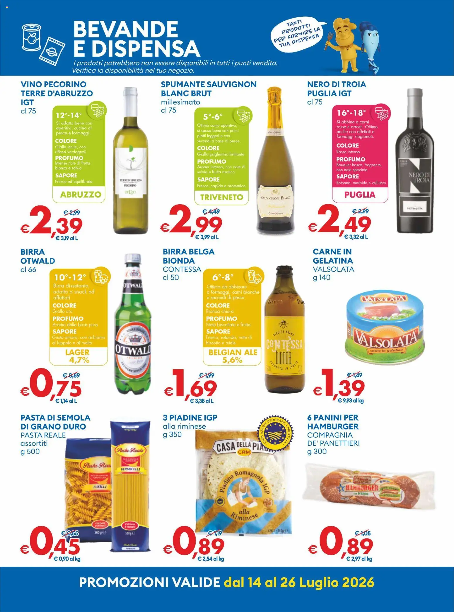 Volantino MD Discount del 14/07/2026 | Pagina: 9 | Prodotti: Birra, Pesce, Frutta, Miele