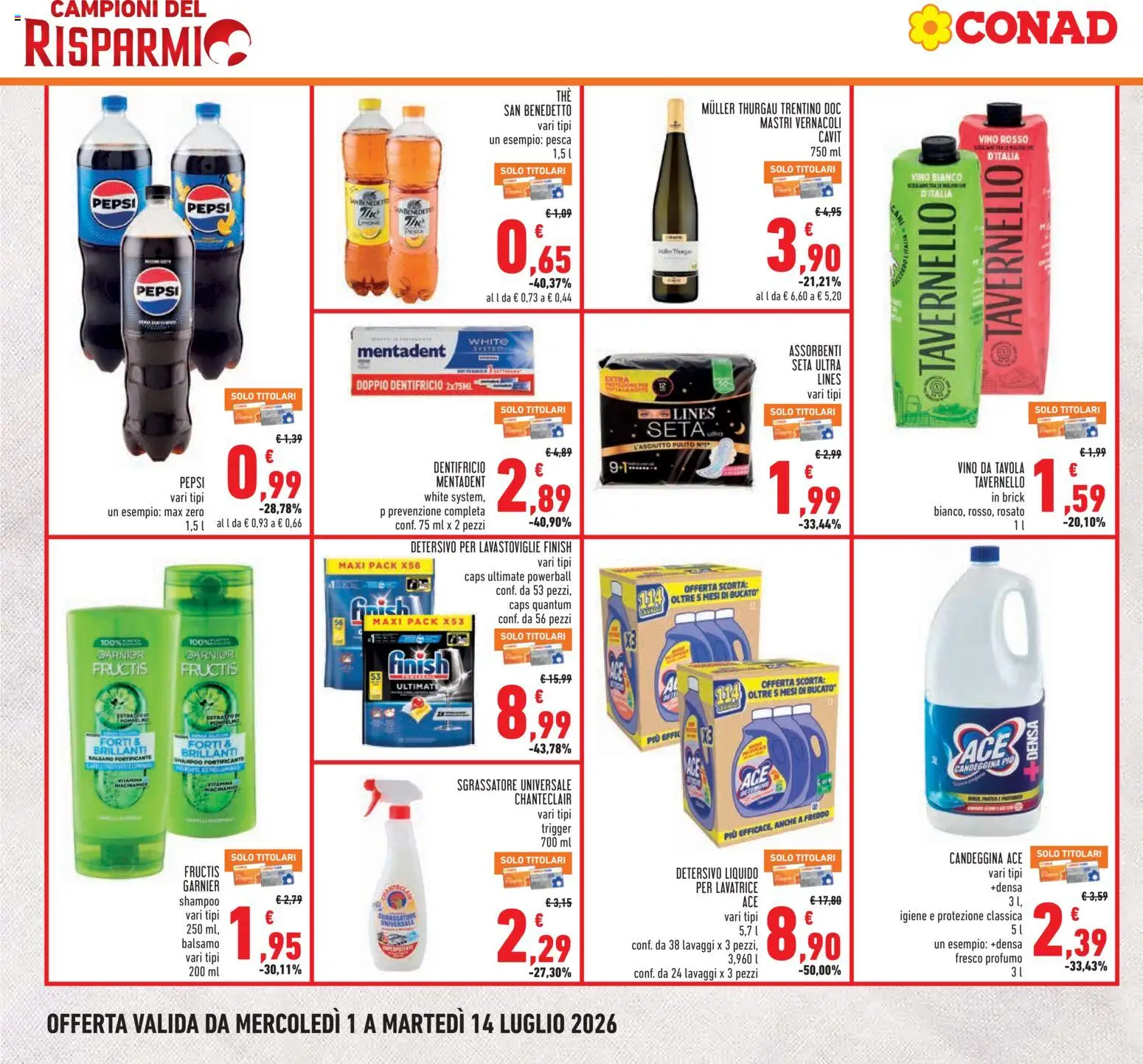 Volantino Conad del 01/07/2026 | Pagina: 4