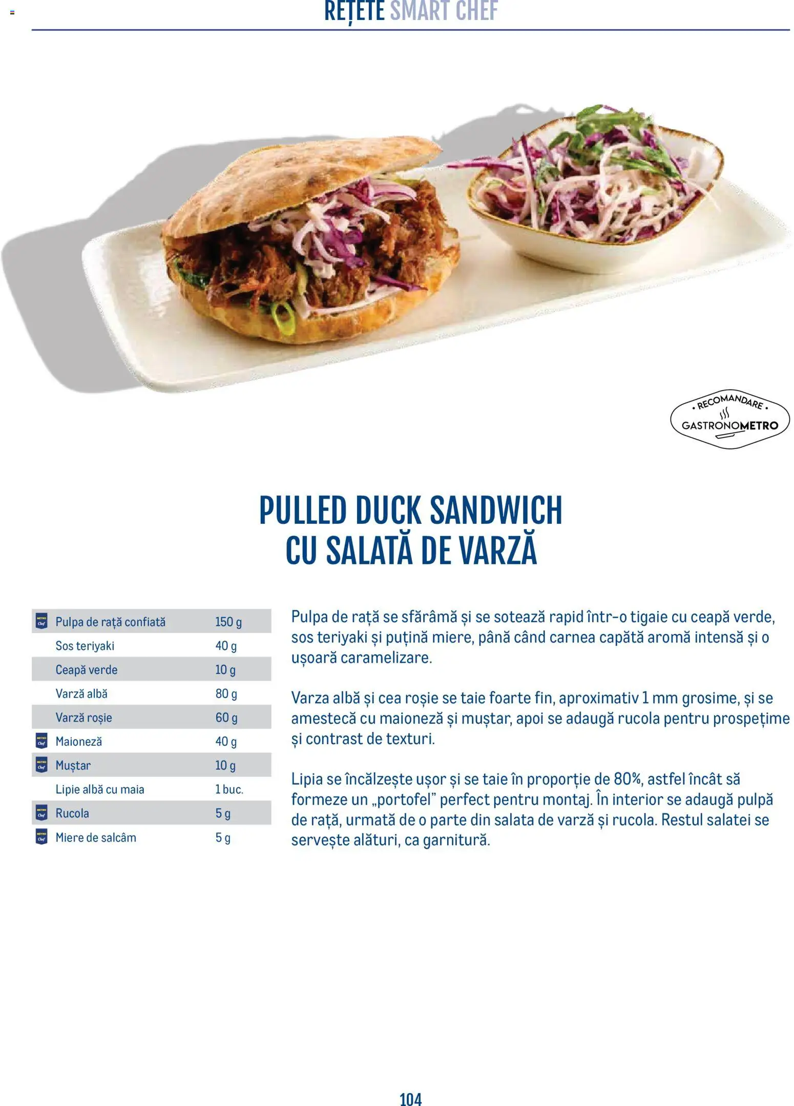 Noul catalog Metro – valabil de la 21.04.2026 | Pagină: 104 | Produse: Varză, Muștar, Salată, Sos