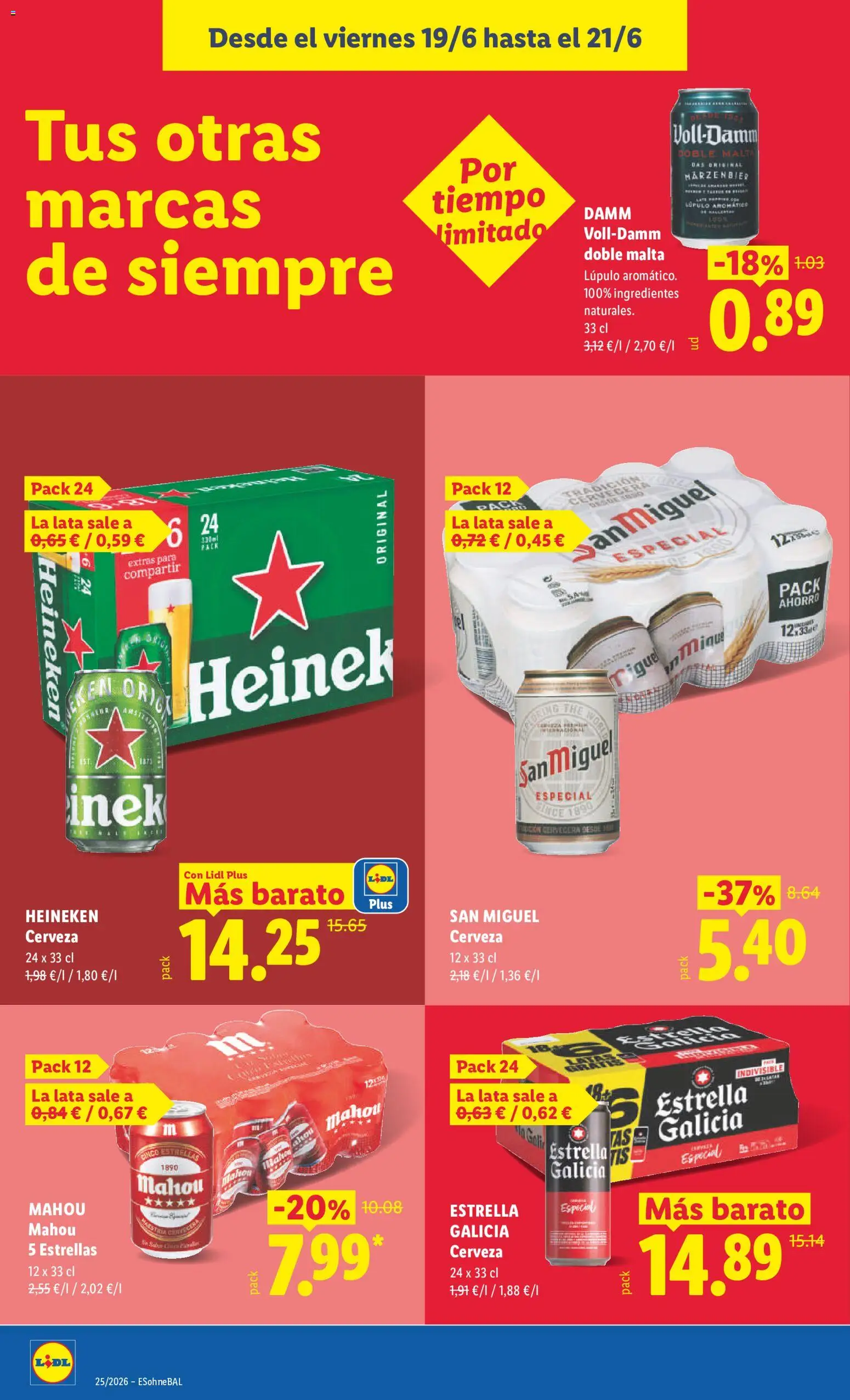 Lidl folleto │ válido desde el 15.06.2026 | Página: 50 | Productos: Κρεμάστρα, Cerveza, Σπανάκι