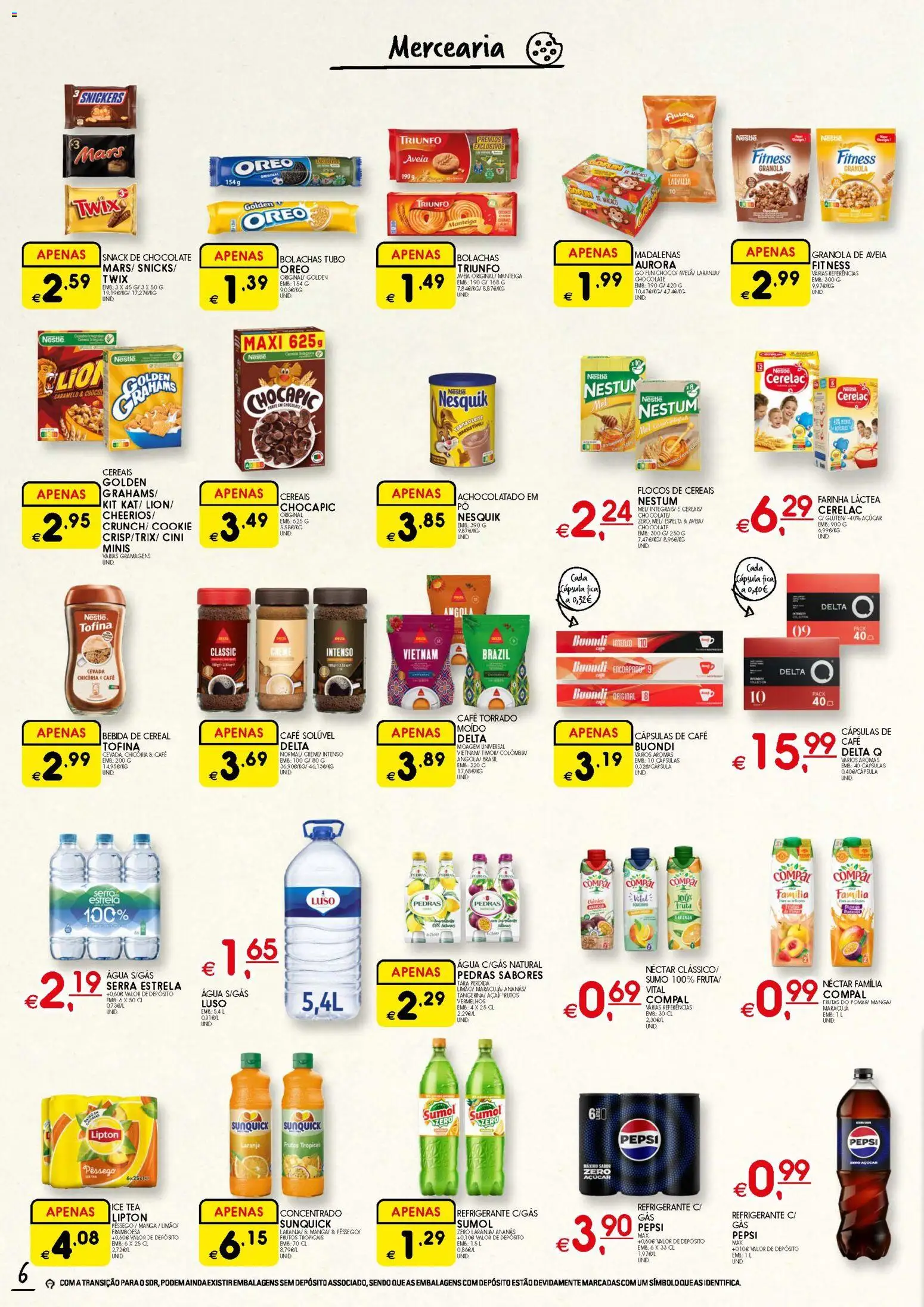 Meu Super folheto │ válido de 30.04.2026 | Página: 6 | Produtos: Agua, Granola, Manteiga, Sumo