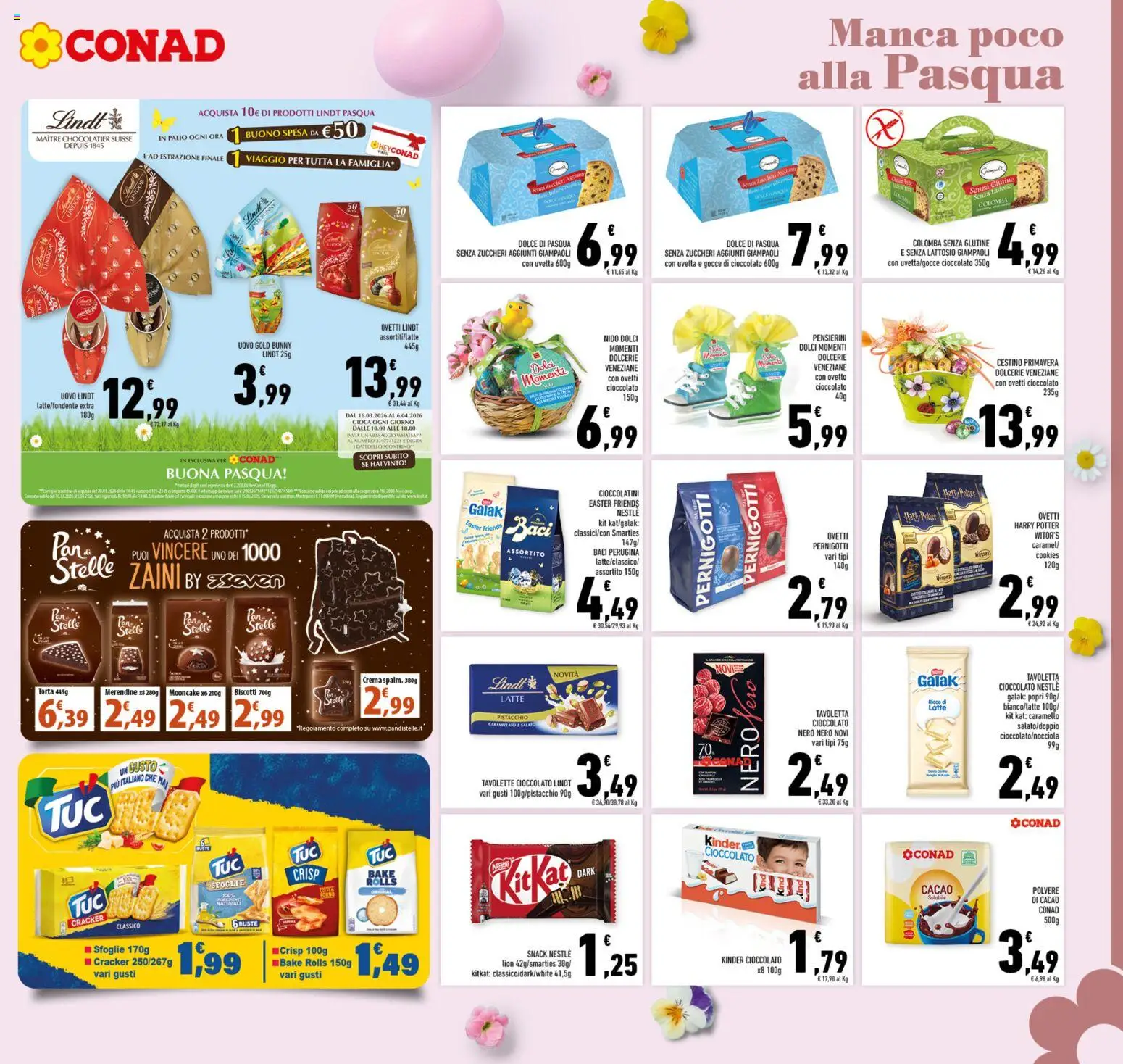 Volantino Conad del 11.03.2026 | Pagina: 13 | Prodotti: Latte, Cacao, Cioccolatini, Cestino