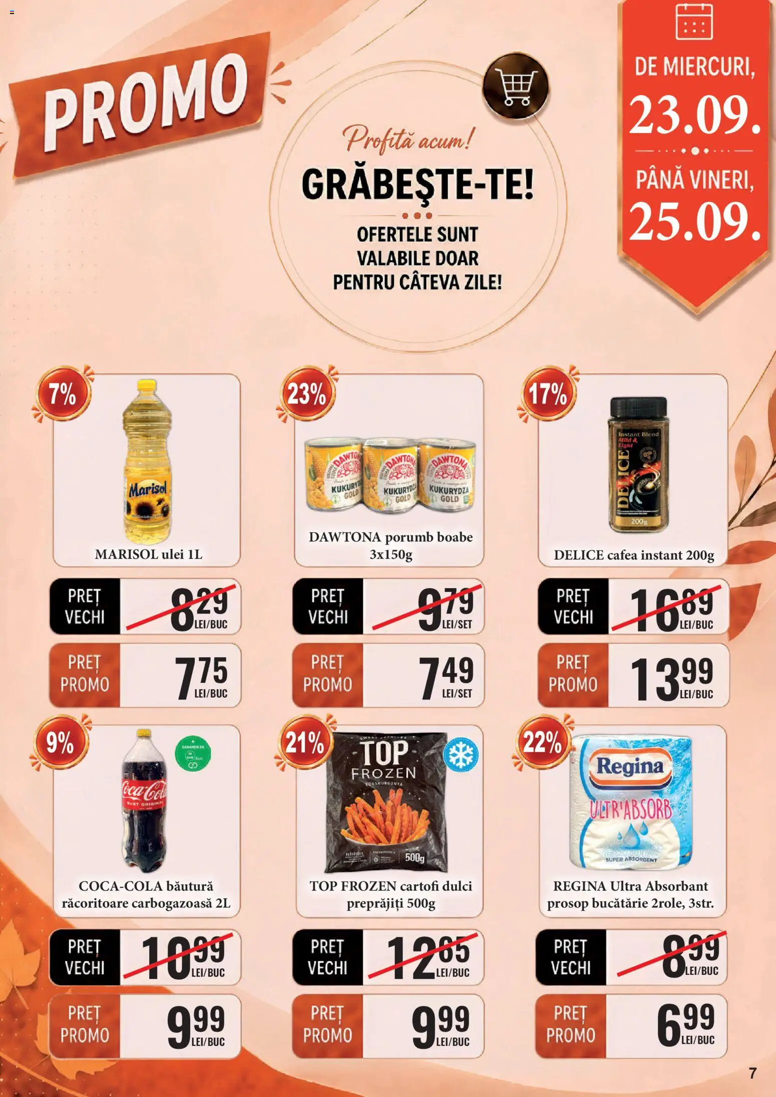 Noul catalog CBA – valabil de la 16.09.2026 | Pagină: 7 | Produse: Bucătărie, Cafea, Porumb, Cartofi