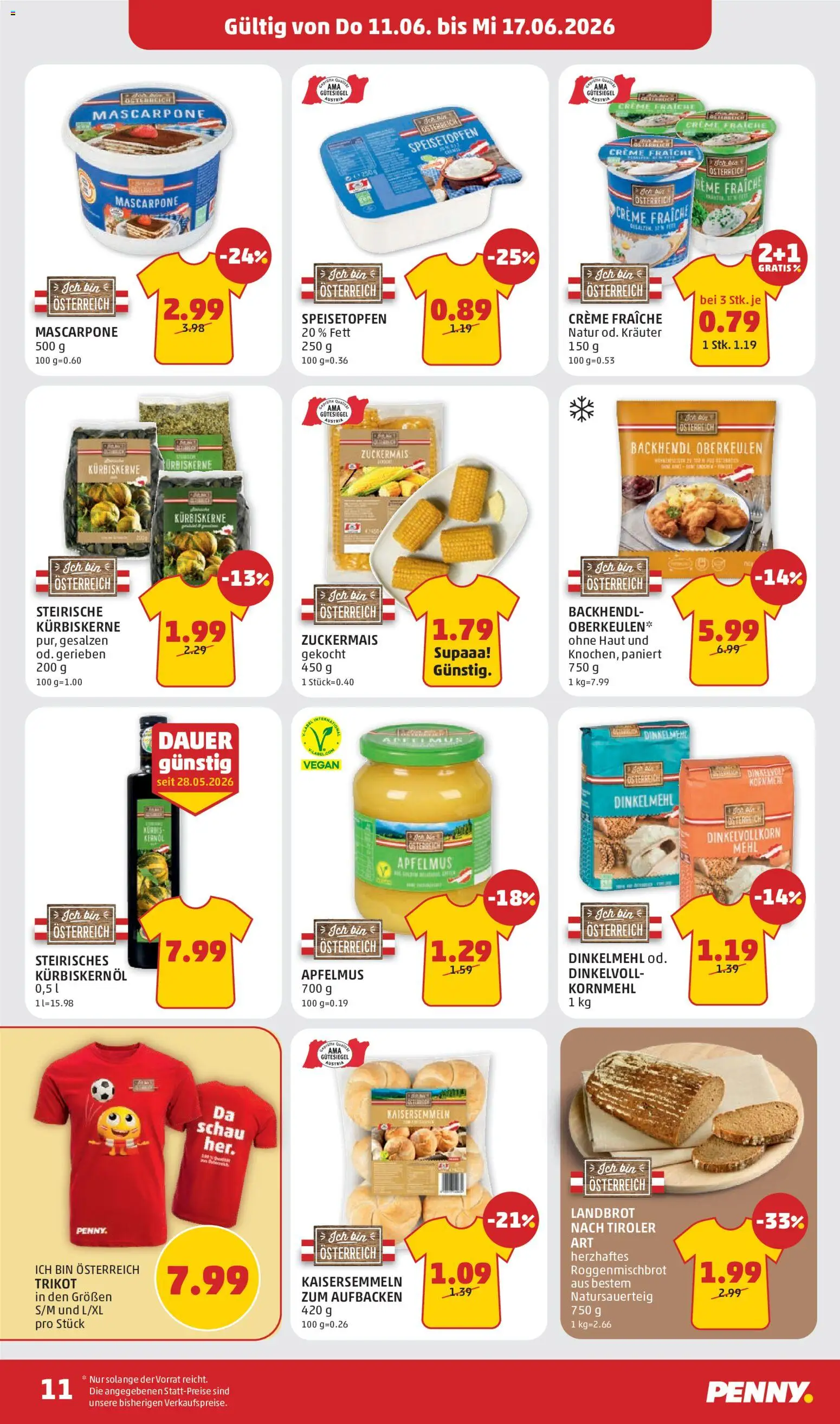 Penny Markt - Flugblatt gültig ab 11.06.2026 | Seite: 11 | Produkte: Creme