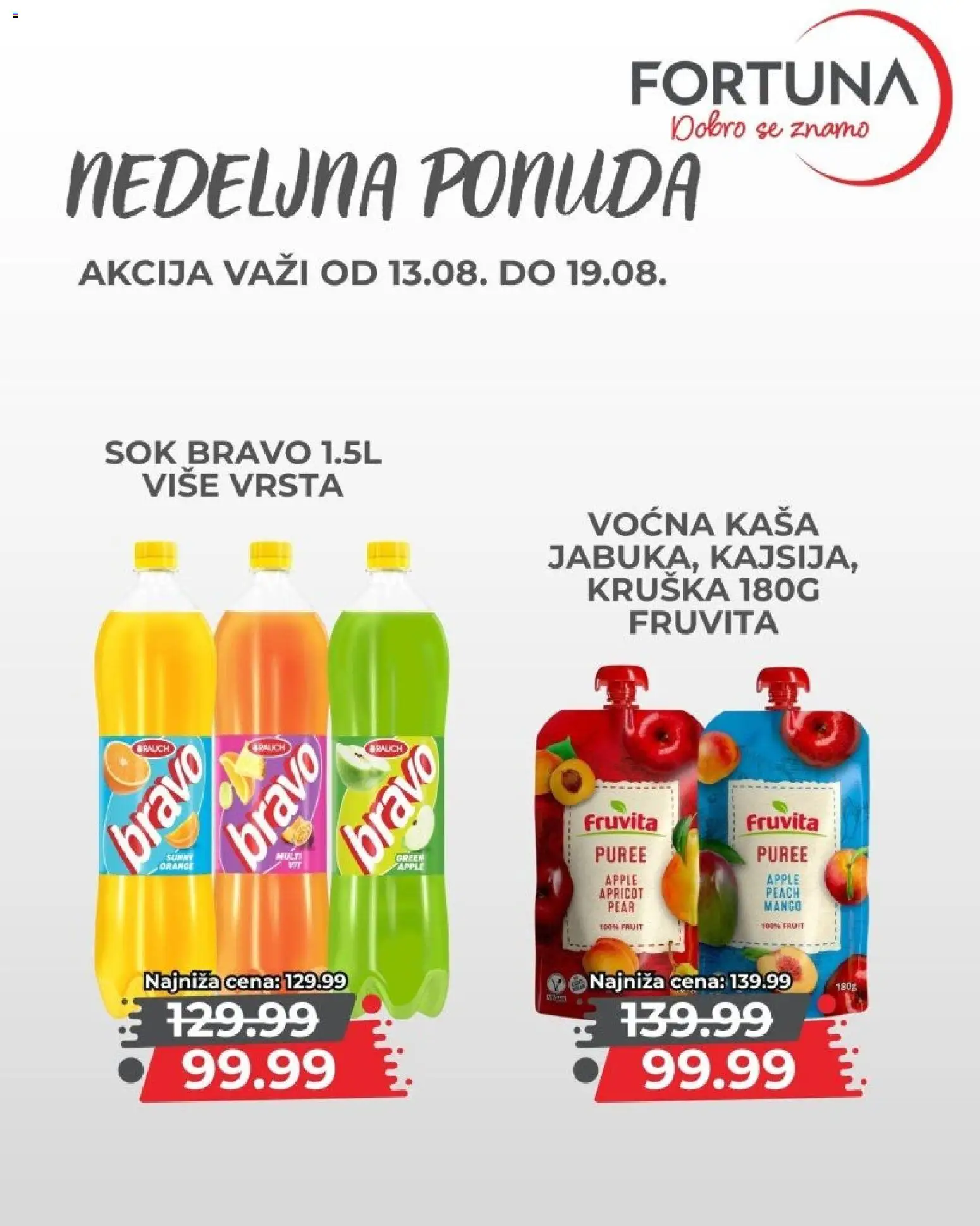 Fortuna Market katalog - važi od 13.08.2026 | Strana: 9 | Proizvode: Kaša, Mango, Fruvita, Sok