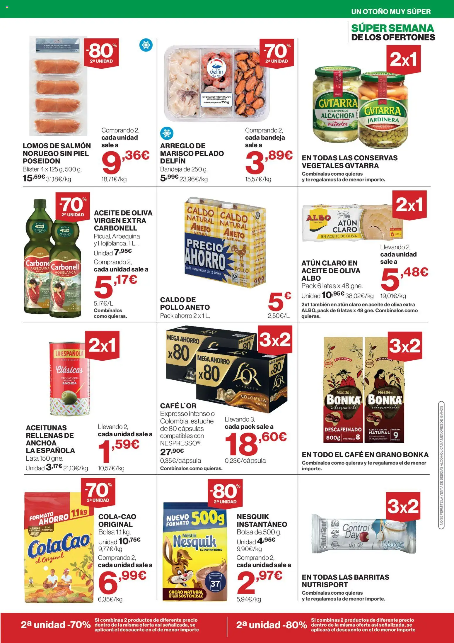 El Corte Inglés Súper semana │ válido desde el 15/10/2026 | Página: 3 | Productos: Aceite, Té, Aceite de oliva, Salmón