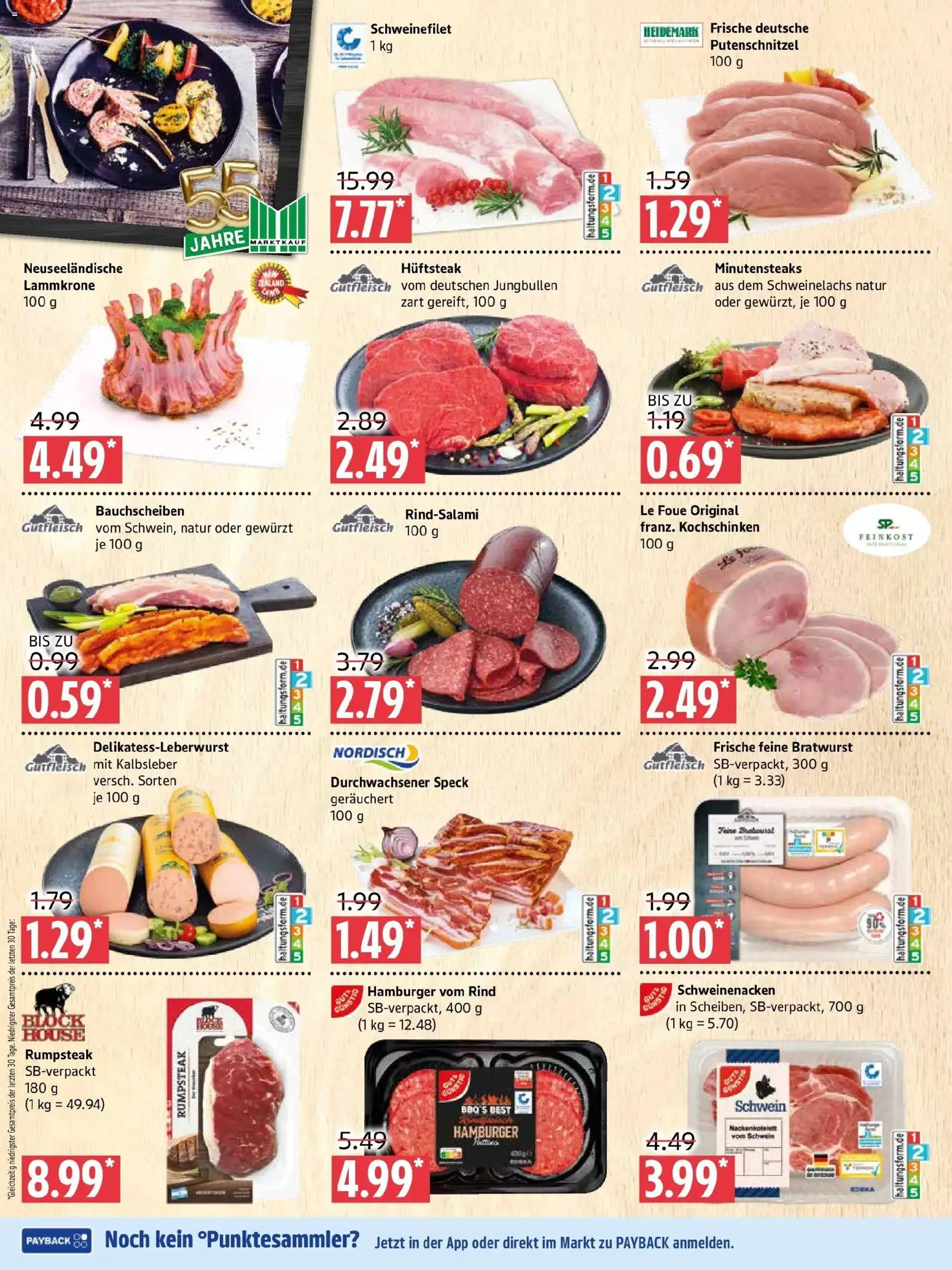 Marktkauf Prospekt Prenzlau – gültig ab 27.07.2026 | Seite: 2 | Produkte: Rumpsteak, Bratwurst, Kalbsleber, Schweinefilet