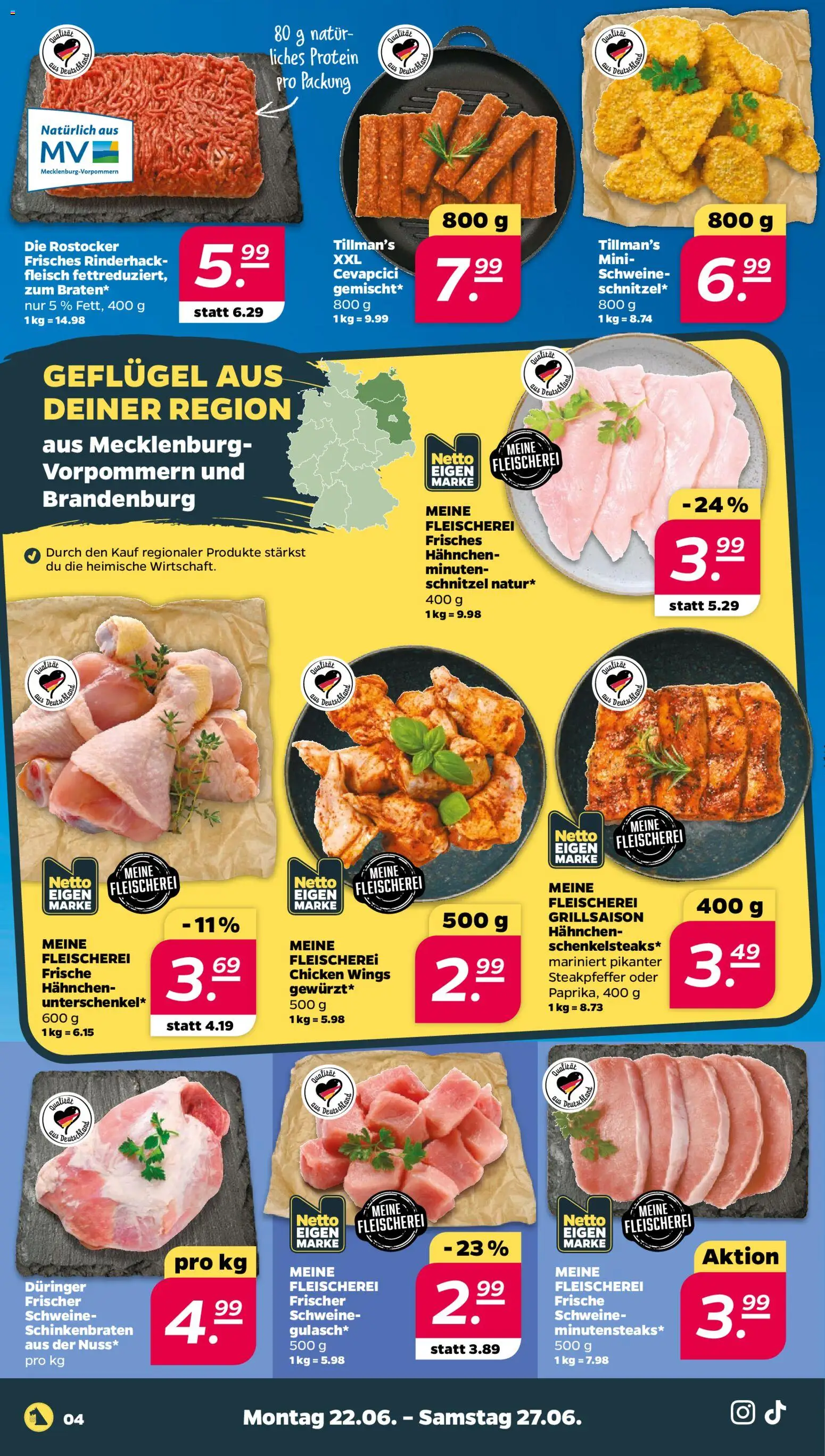 Netto Prospekt | 22.06.2026 | Wie erhält man einen begrenzten Rabatt? | Deutschland