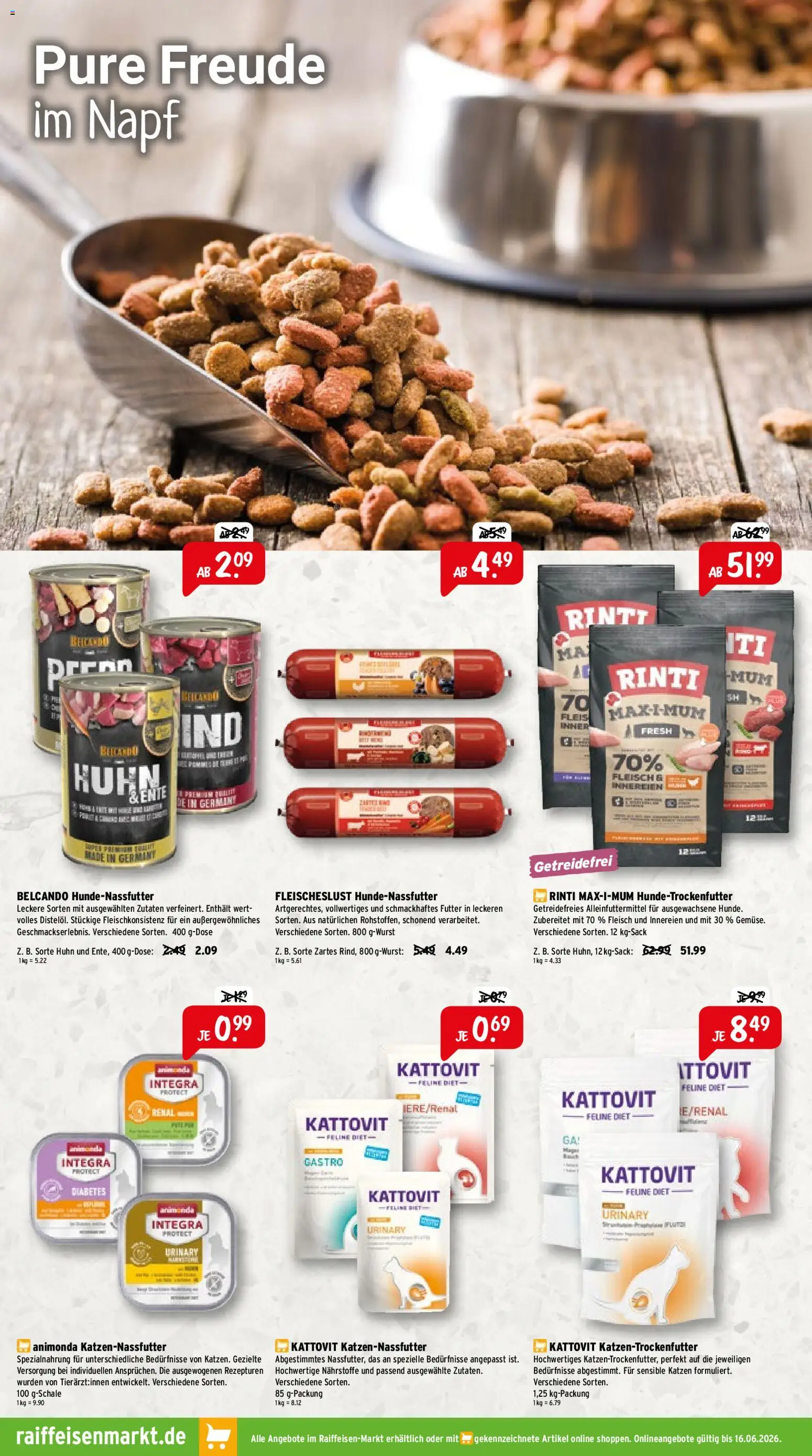 Raiffeisen Markt Prospekt – gültig ab 01.06.2026 | Seite: 4 | Produkte: Fleisch, Ente
