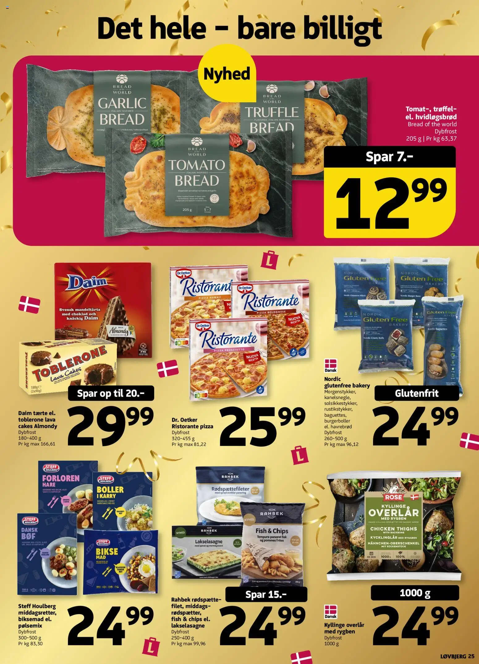 Løvbjerg tilbudsavis – gyldig fra 29.05.2026 | Side: 25 | Produkter: Pizza, Chips, Kartofler, Spinat