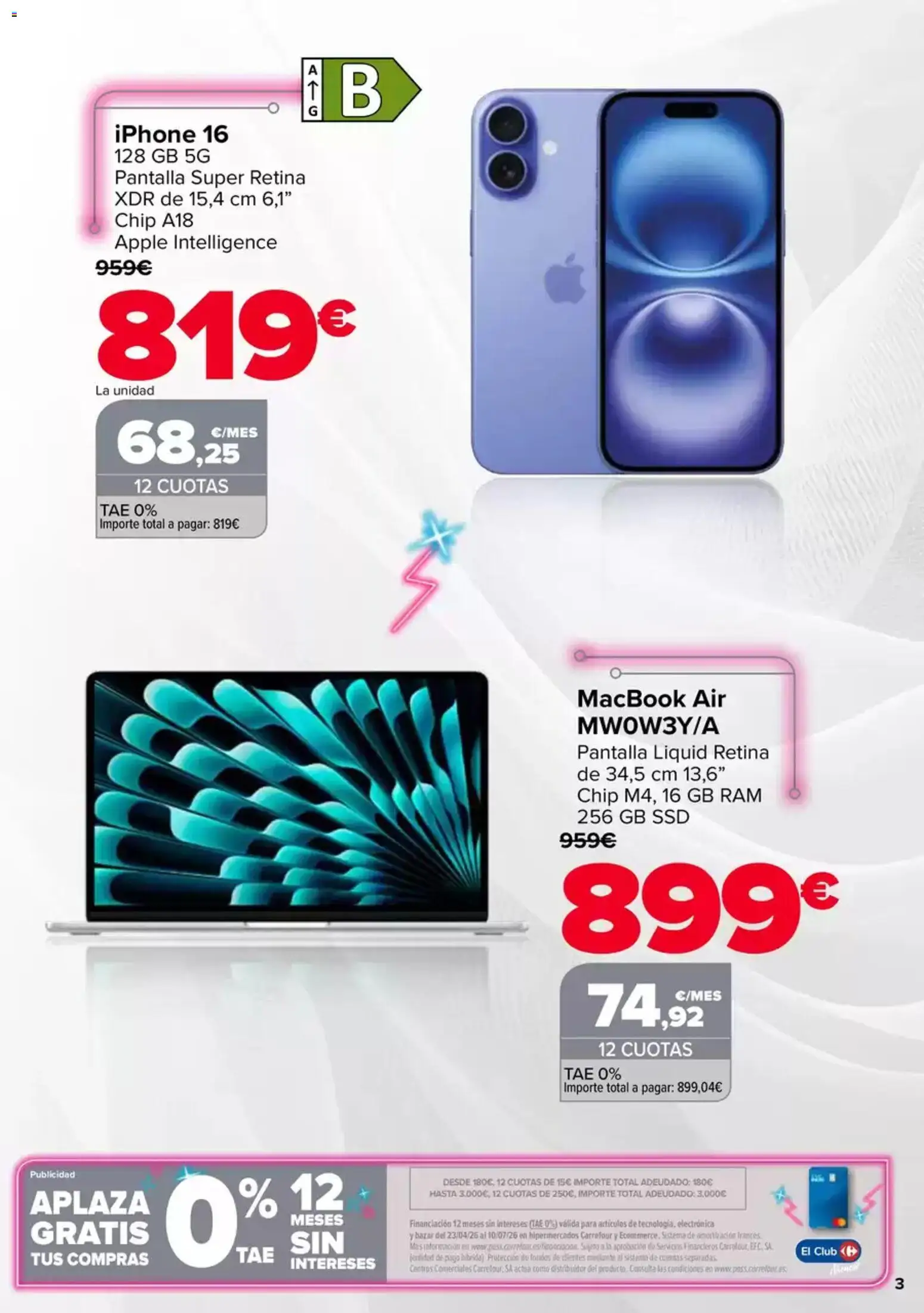 Carrefour Apple Days │ válido desde el 15.05.2026 | Página: 3 | Productos: Apple, Iphone