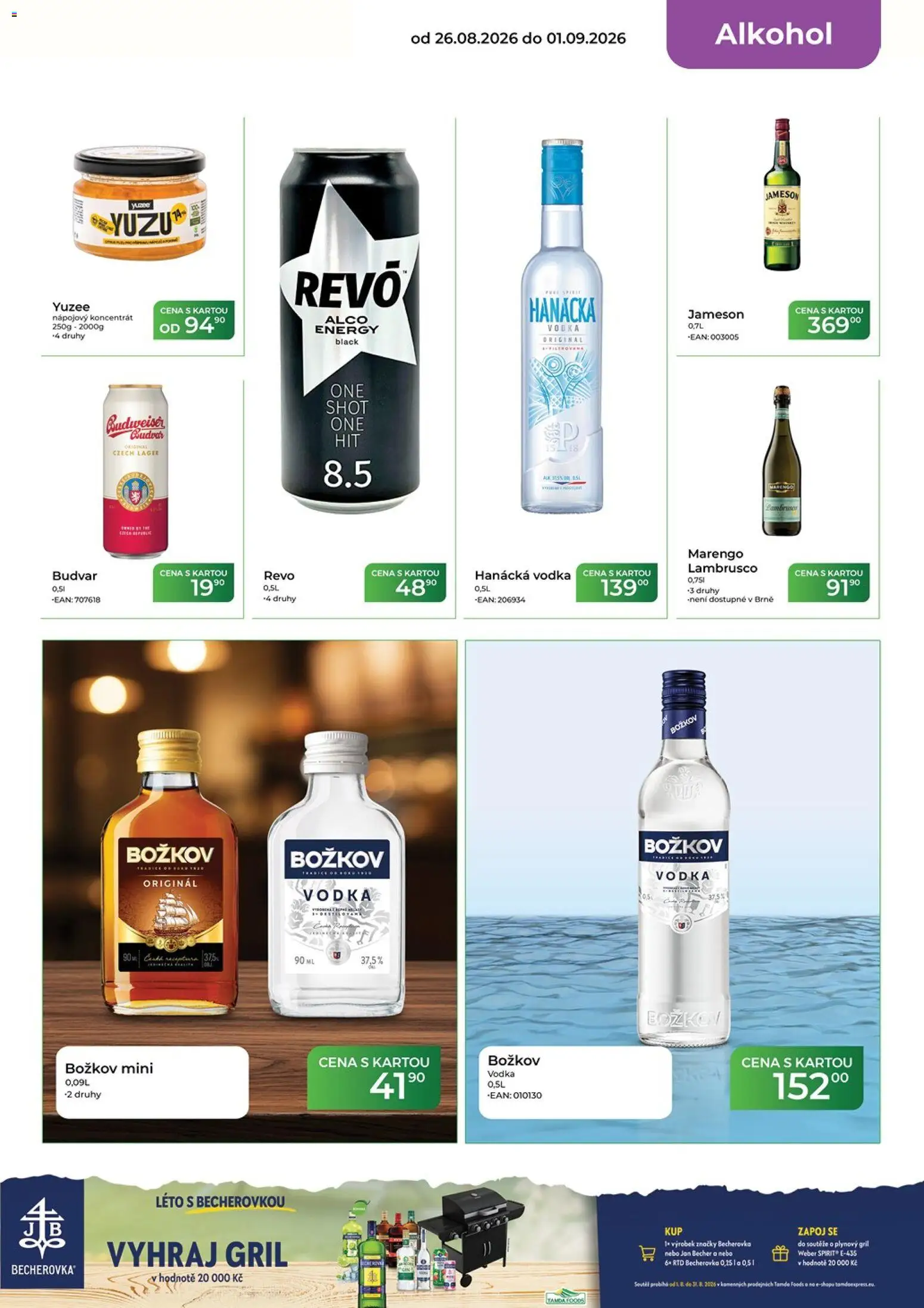 Tamda Foods leták od 26.08.2026 | Strana: 15 | Produkty: Hanácká vodka, Vodka, Gril, Božkov originál