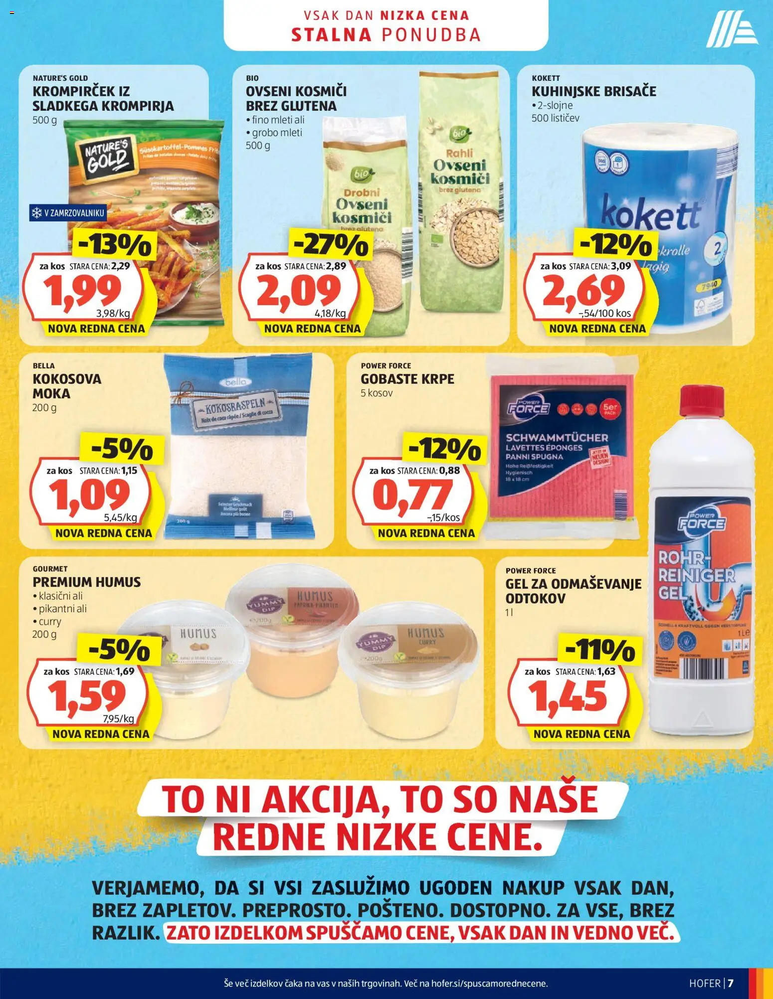Hofer SI katalog | vrijedi od 21.10.2026 | Stranica: 7 | Proizvodi: Krpe, Paprika, Curry, Humus
