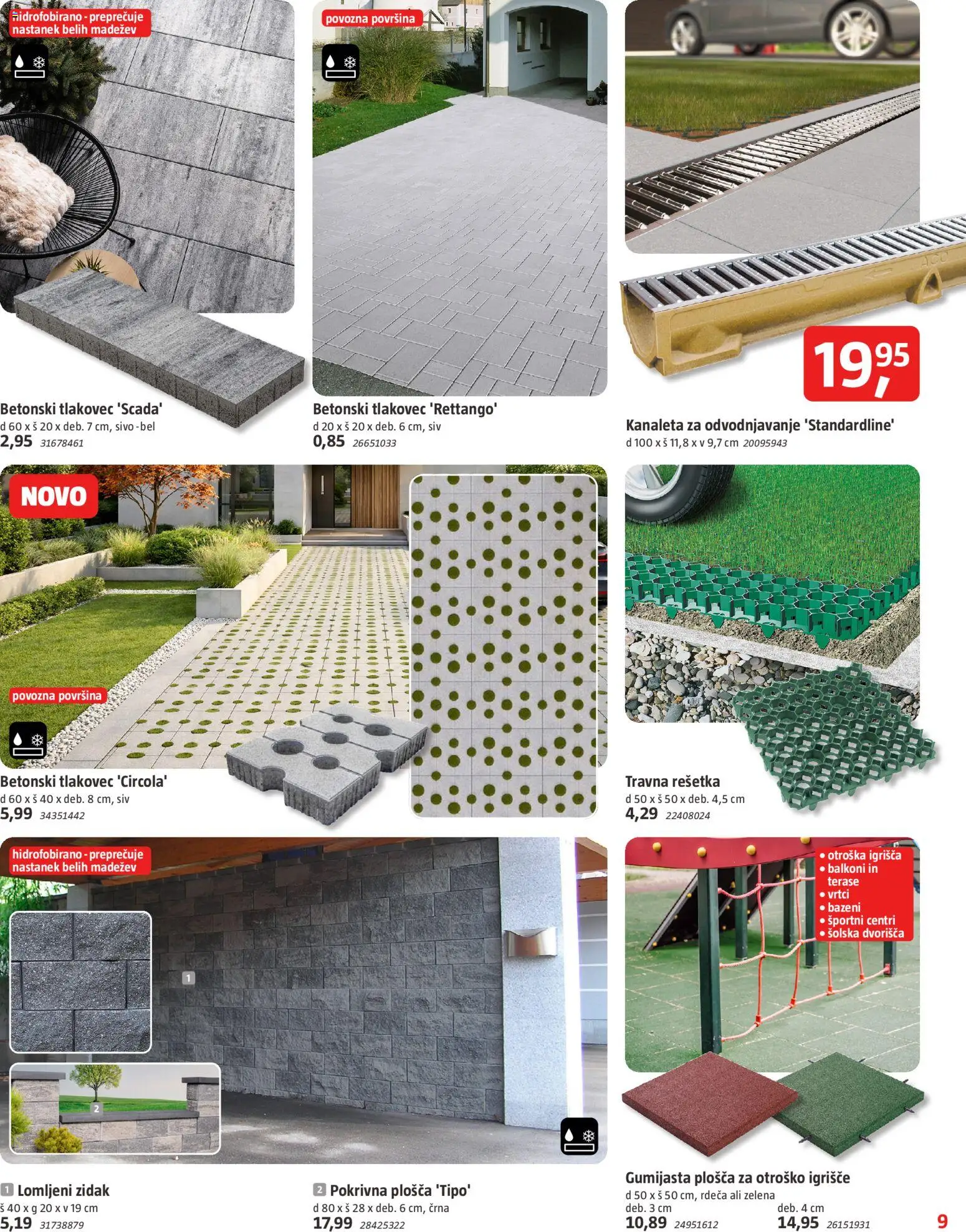 Novi Bauhaus katalog ponudbe – veljaven od 01.07.2026 | Stran: 9