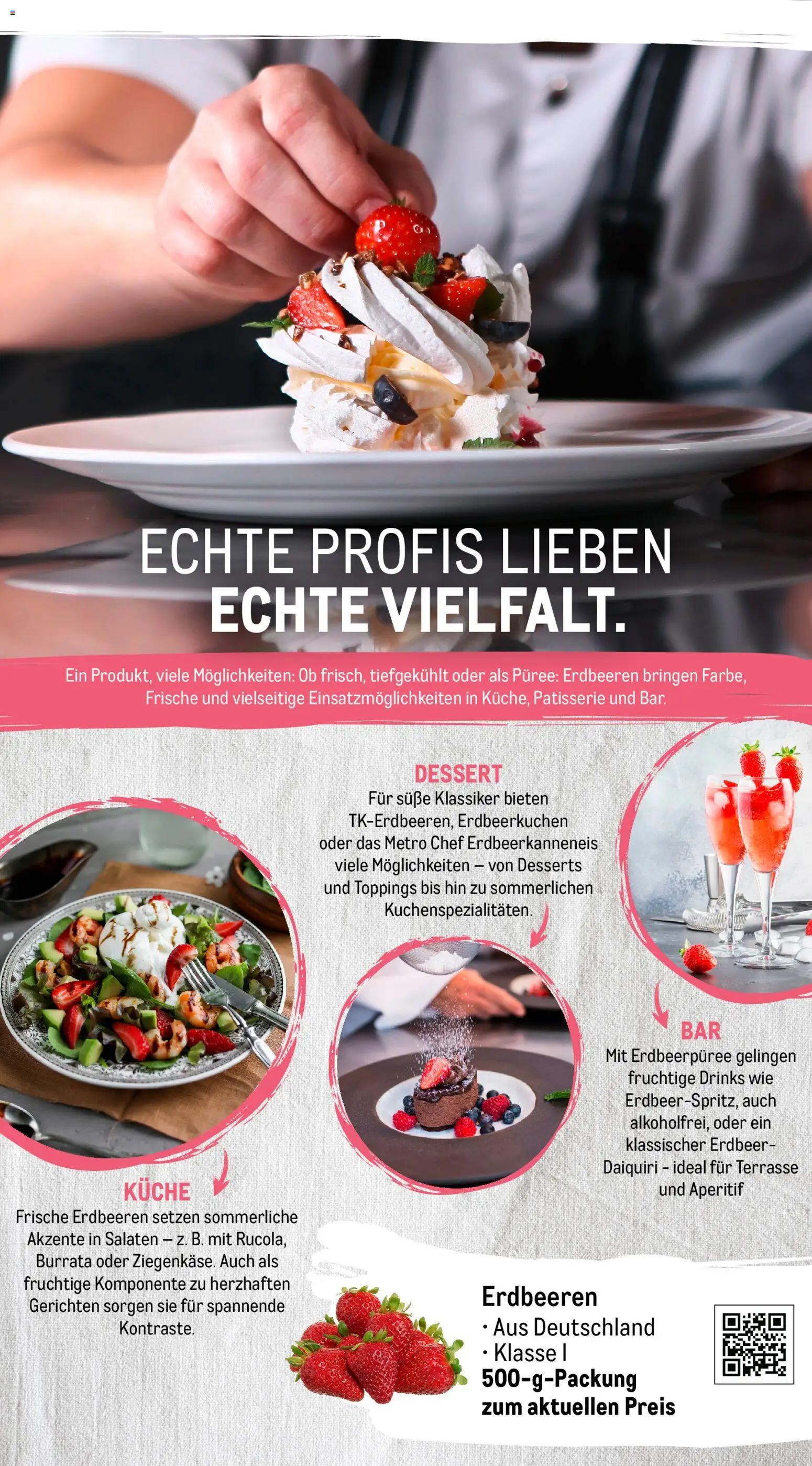 Metro Monats-Menü – gültig ab 01.06.2026 | Seite: 21 | Produkte: Küche, Burrata, Erdbeeren