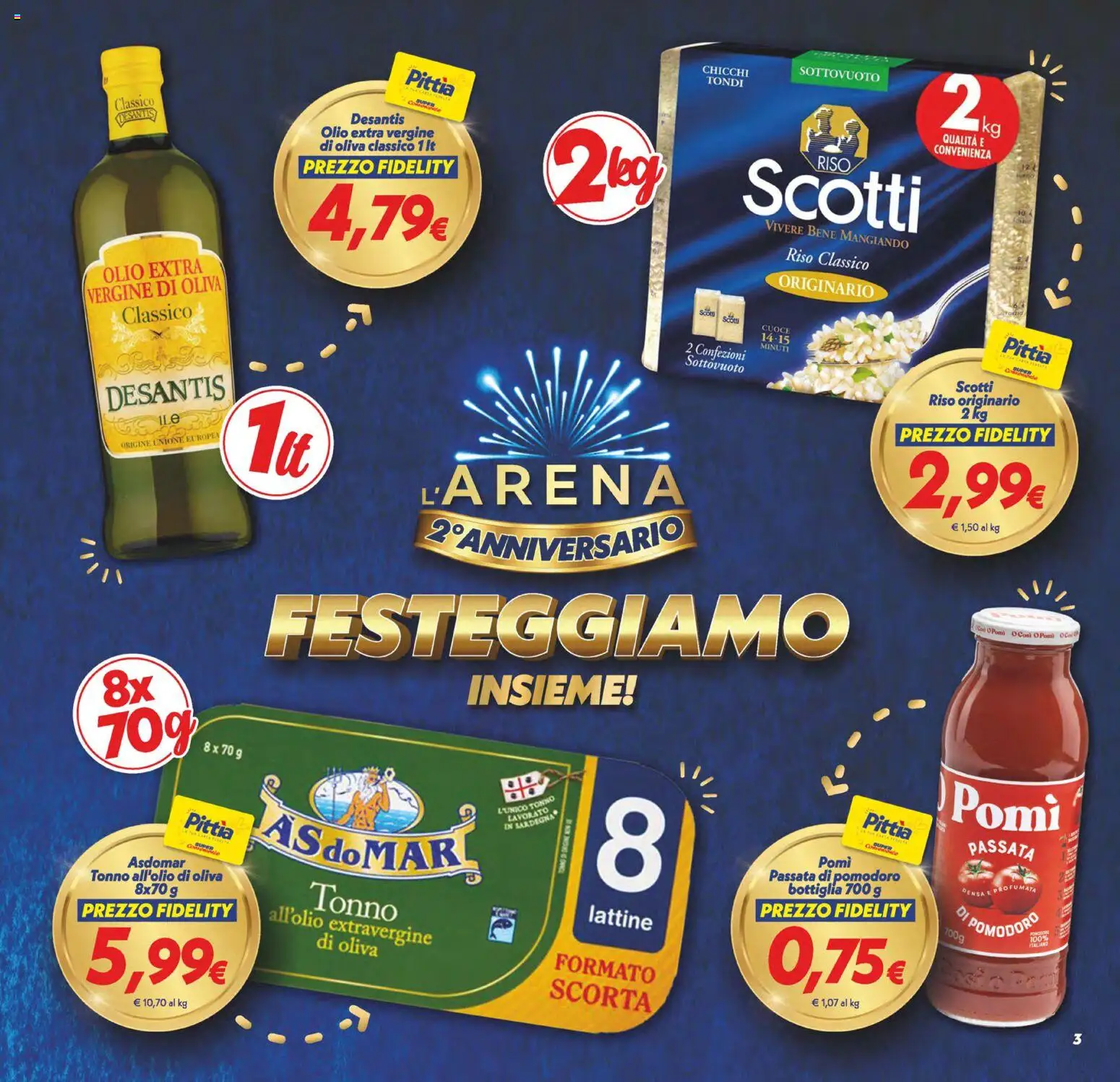 Volantino SuperConveniente del 02/10/2026 | Pagina: 3 | Prodotti: Riso, Pomodoro, Tonno, Bottiglia