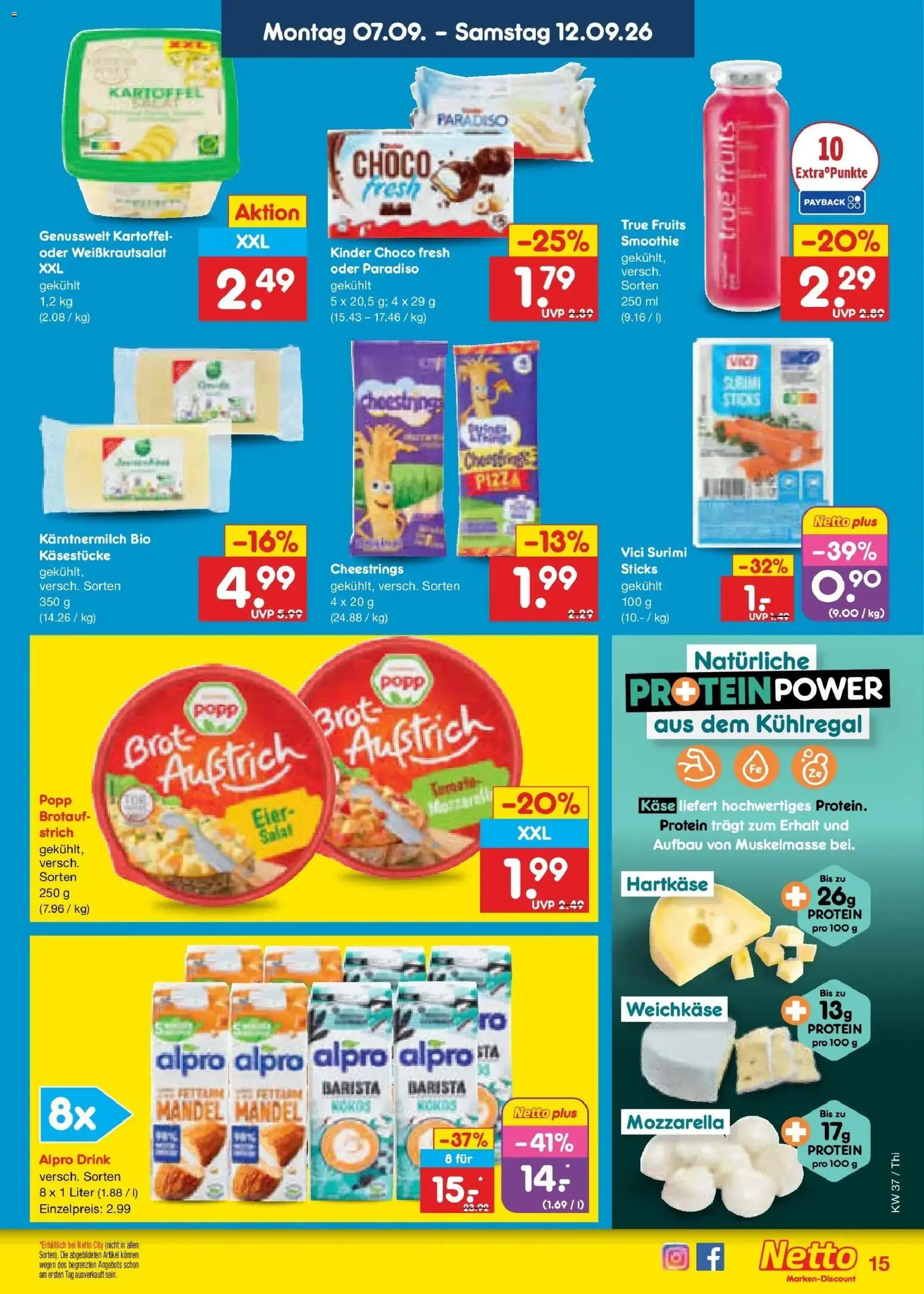 Netto Marken-Discount Prospekt Pirna – gültig ab 07.09.2026 | Seite: 21 | Produkte: Eier, Mozzarella, Brot, Salat
