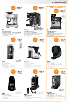 Fust aktionen ab 24.08.2026 gültig | Seite: 11 | Produkte: Filterkaffeemaschine, Kaffeemühle, Kaffeemaschine