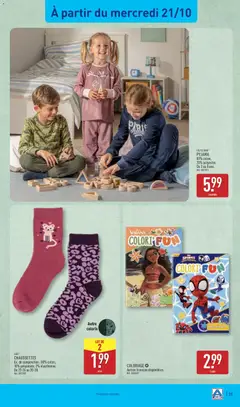 Aldi - Prévisualisation de CHAUSSETTES, Ex. de composition : 80% coton, 18% polyamide, 2% élasthanne. Du 23-26 au 35-38. valide à partir de 20/10/2026 | Page: 37