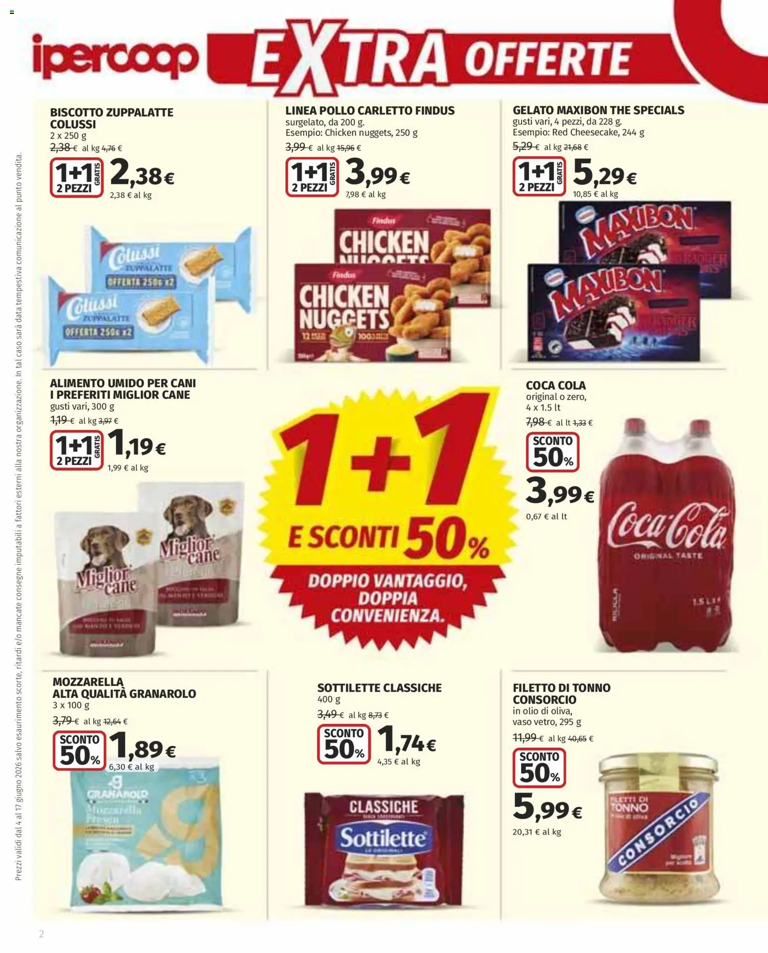 Volantino Ipercoop del 04.06.2026 | Pagina: 2 | Prodotti: Pollo, Data, Tonno, Vaso
