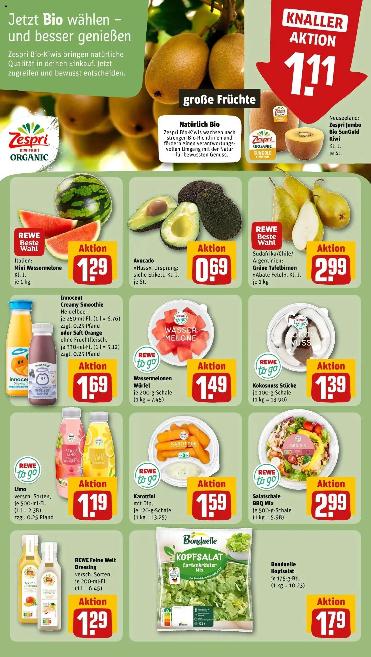 Rewe Prospekt Nürnberg – gültig ab 13.07.2026 | Seite: 6 | Produkte: Mango, Melone, Saft, Kiwi