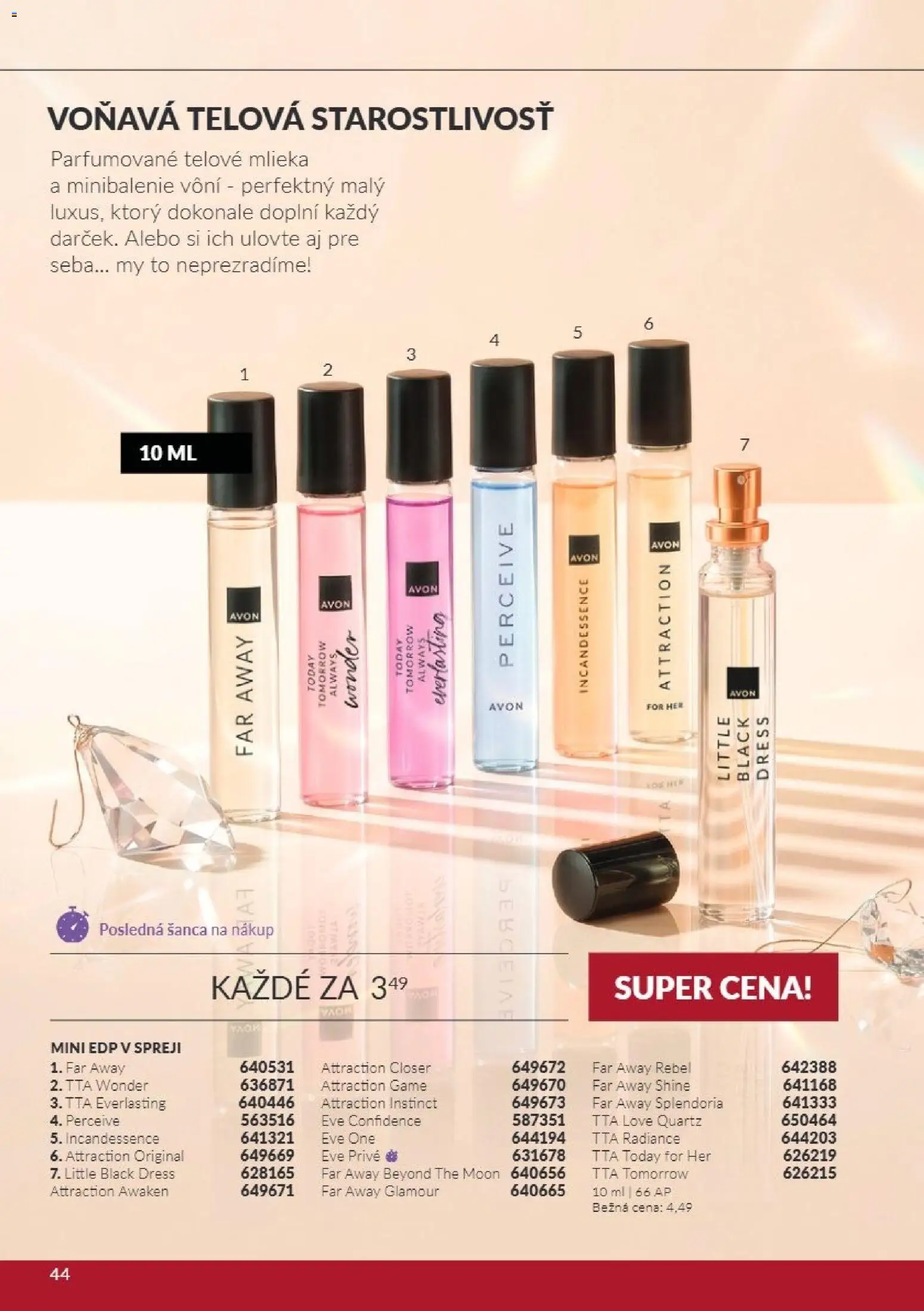 Nové Avon akcie – leták je platný od 01.11.2026 | Strana: 44