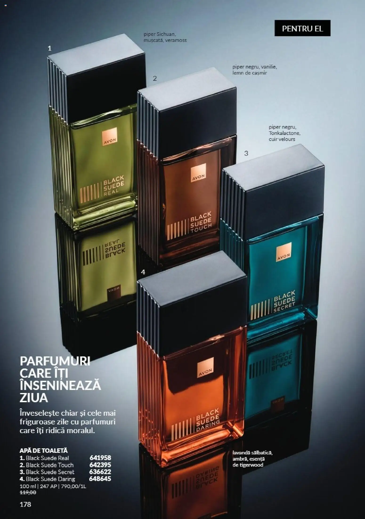 Noul catalog Avon – valabil de la 01.11.2026 | Pagină: 178 | Produse: Toaletă, Apă de toaletă, Apă, Black