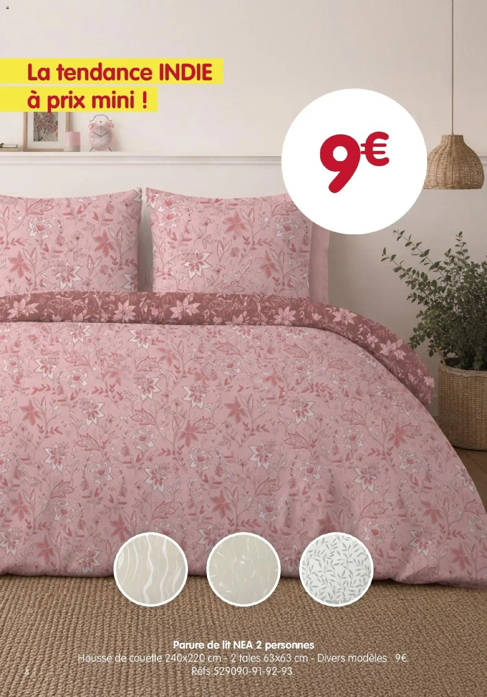 {H1} | Page: 8 | Produits: Parure de lit, Lit, Housse de couette, Couette