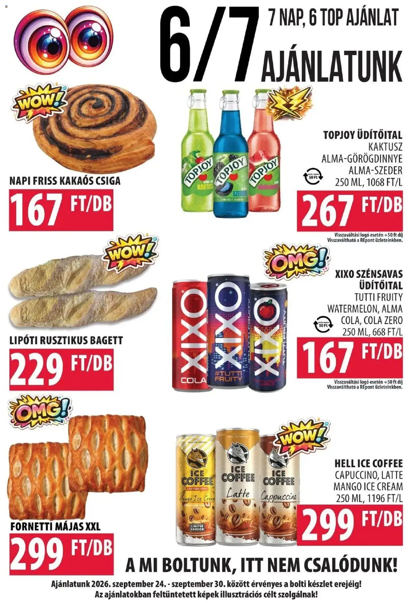 COOP Szolnok akciós újság Szolnok - 2026.09.24. -tól/töl > akció, lapozható szórólap 🛍️ | Oldal: 5 | Termékek: Fornetti, Cola, XIXO, Só