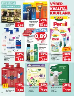 Kaufland leták platný od 21.05.2026 | Strana: 54 | Produkty: Strojček, Holiaci strojček, Šampón, Antiperspirant